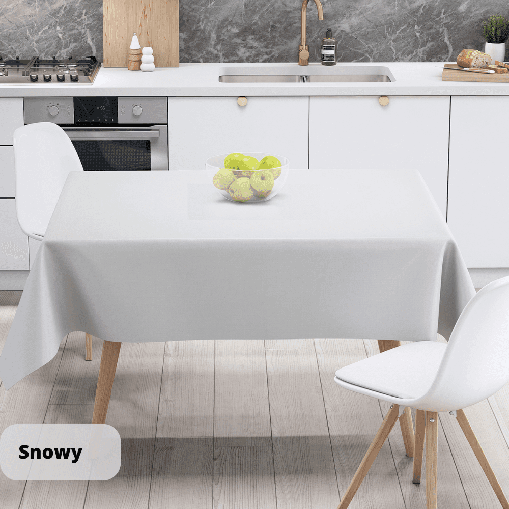 Tablecloth "Aquastop" water repellent Snowy
