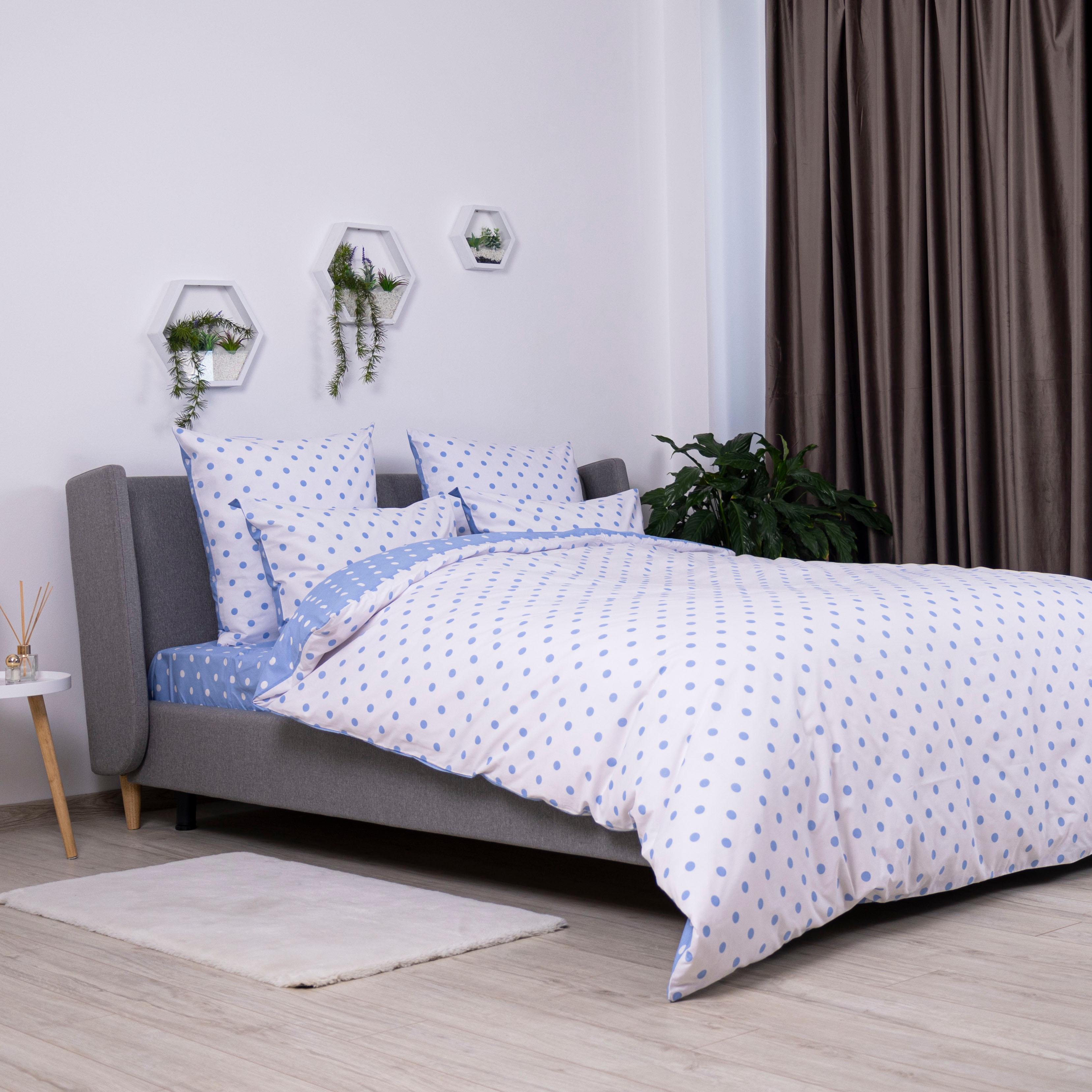 Постільна білизна ТЕП "Happy Sleep" Light Blue Dots, 50x70, євро - Фото 4