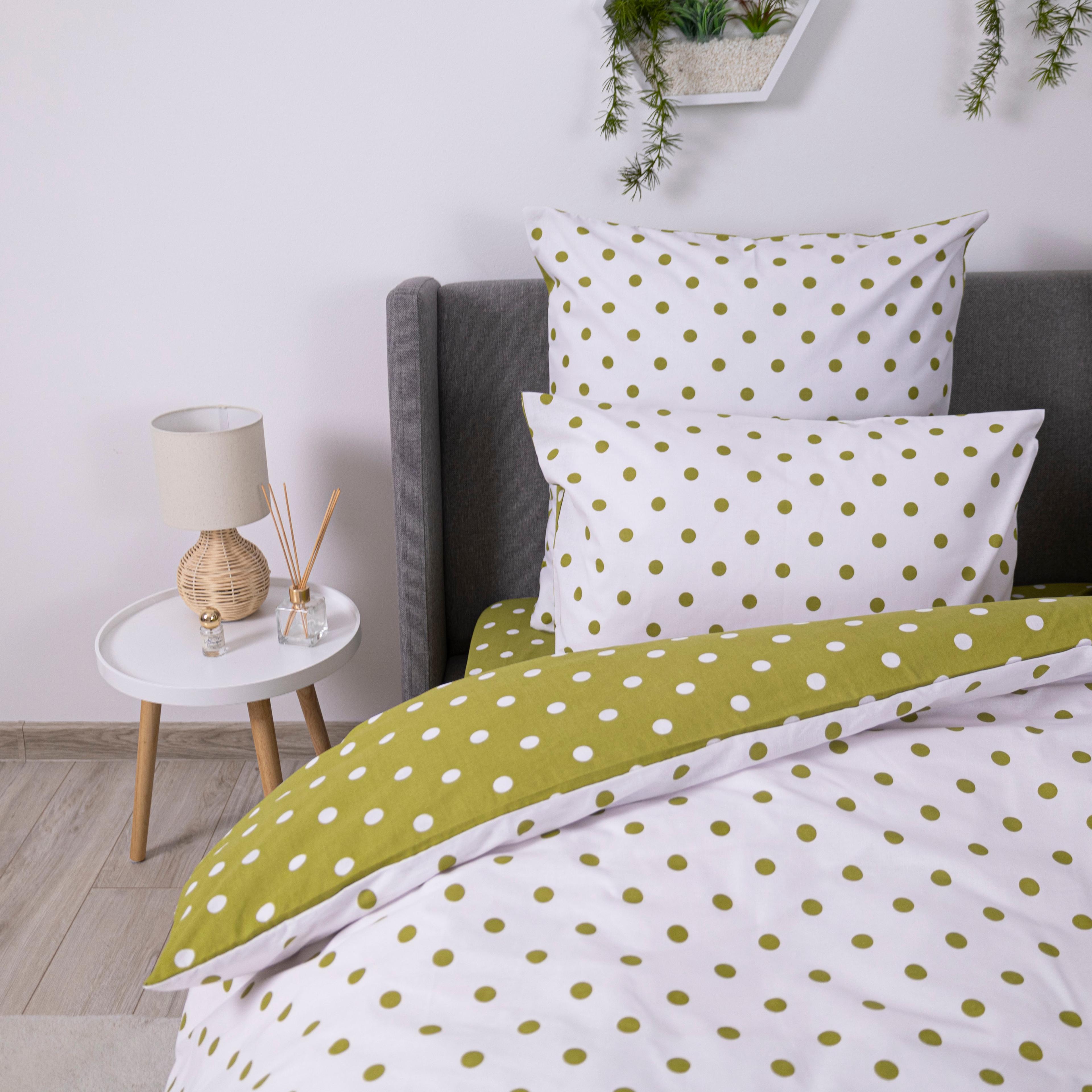 Постельное белье ТЕП "Happy Sleep" Olive Dots, 50x70, семейное - Фото 5