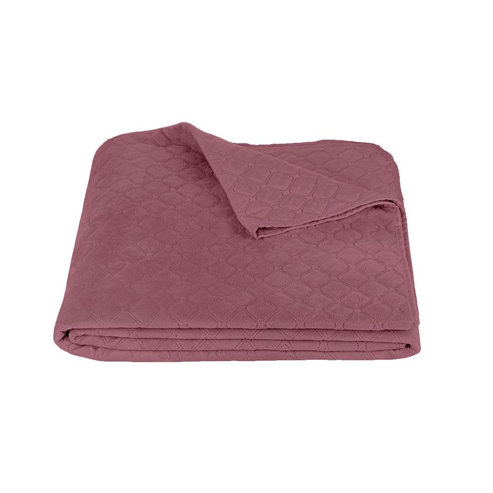 Покрывало ТЕП "VELOUR" Mesa rose/Ромб круглый, 220x240 - Фото 2