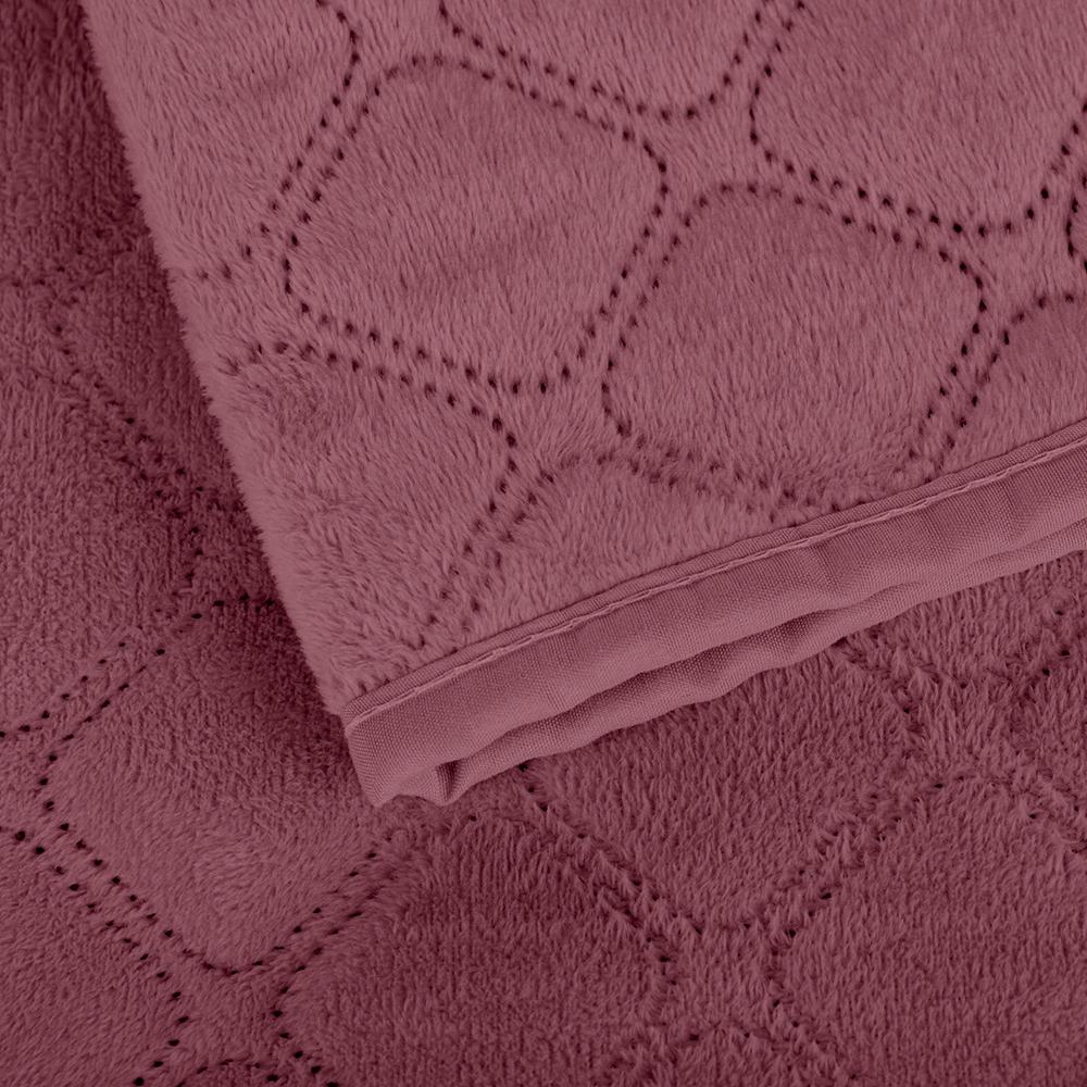 Покрывало ТЕП "VELOUR" Mesa rose/Ромб круглый, 220x240 - Фото 4
