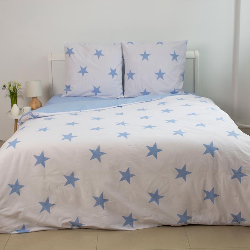 Постельное белье ТЕП "Soft dreams" Morning Star Blue, 70x70, двуспальное - Фото 2