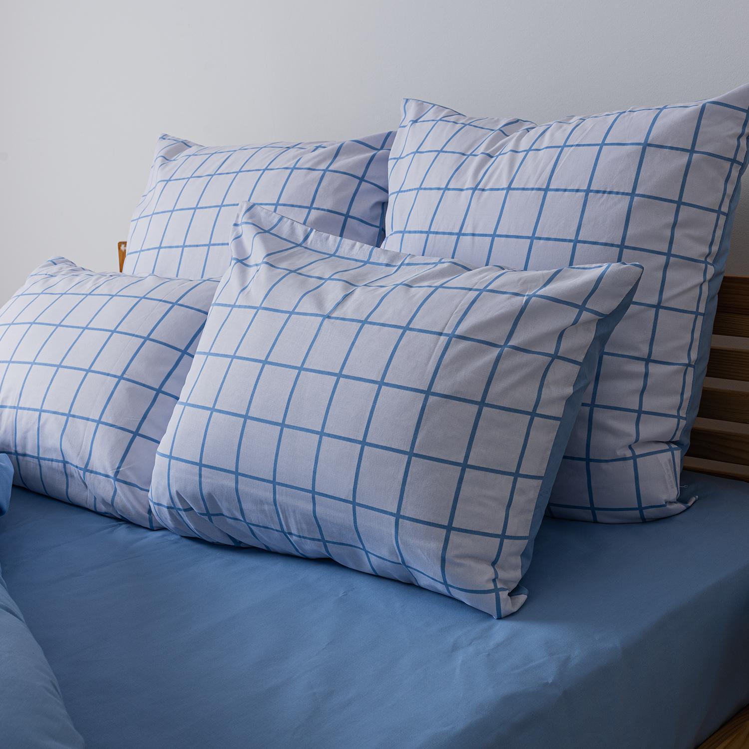 Комплект постільної білизни ТЕП "Happy Sleep" Blue Check, євро - Фото 5