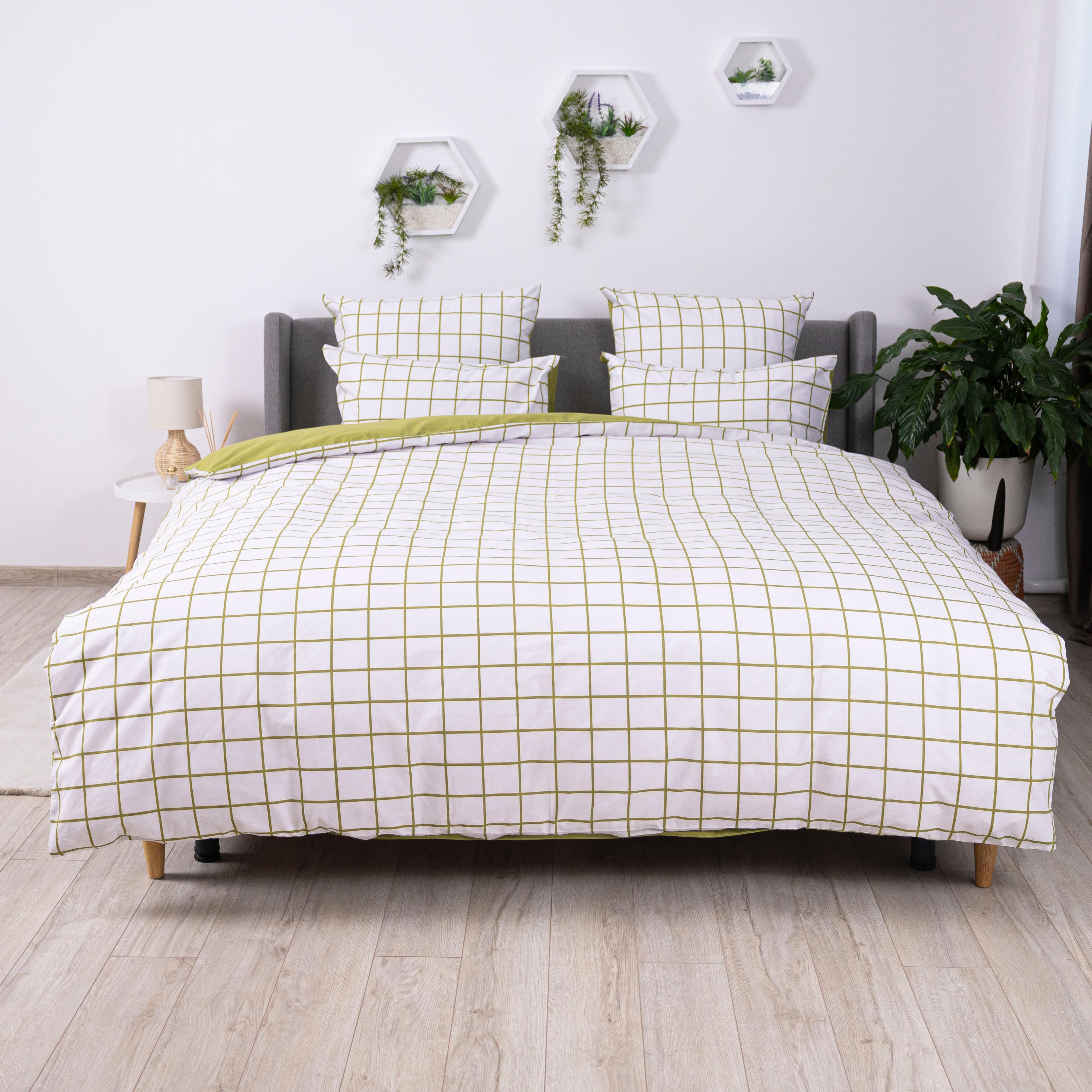 Постільна білизна ТЕП "Happy Sleep" Olive Check, 50x70, сімейна - Фото 2