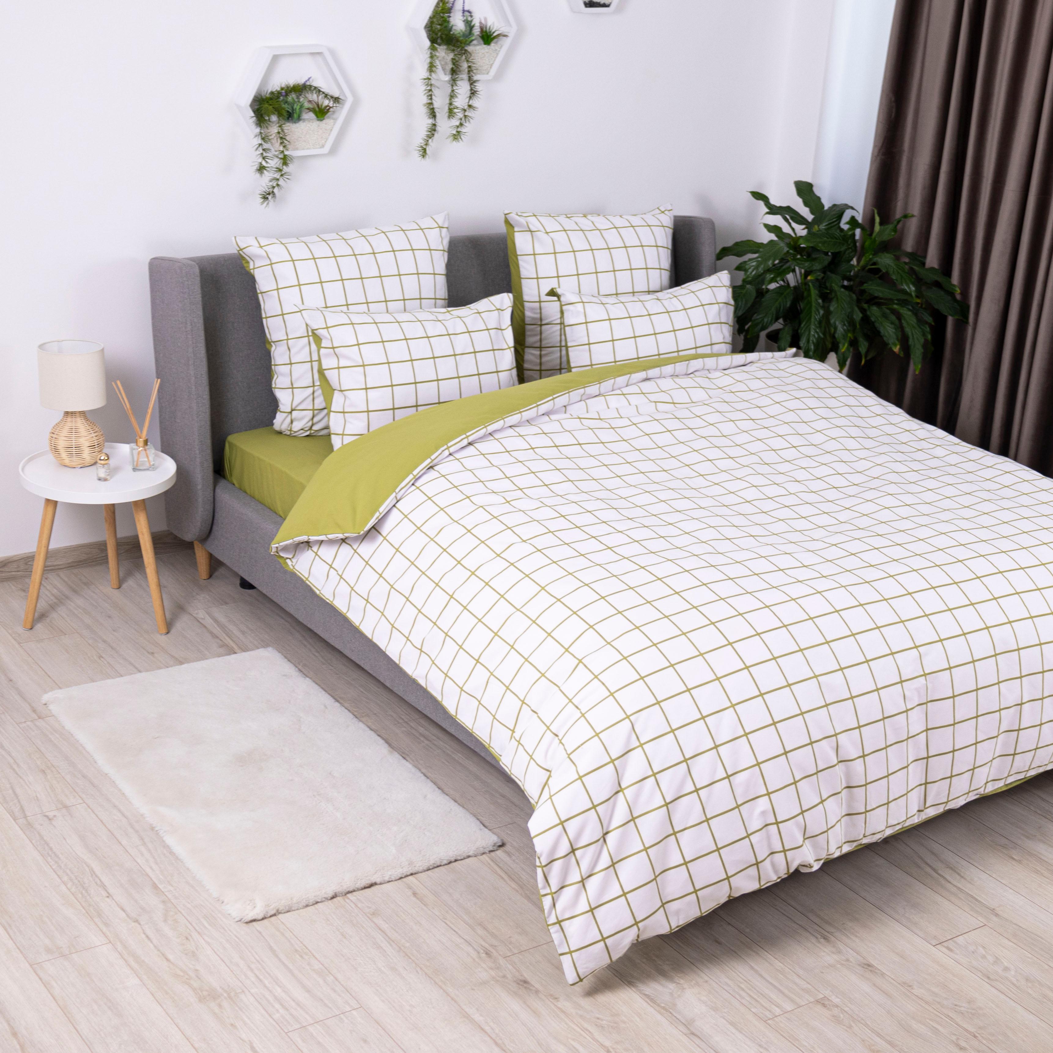 Постільна білизна ТЕП "Happy Sleep" Olive Check, 50x70, сімейна - Фото 3