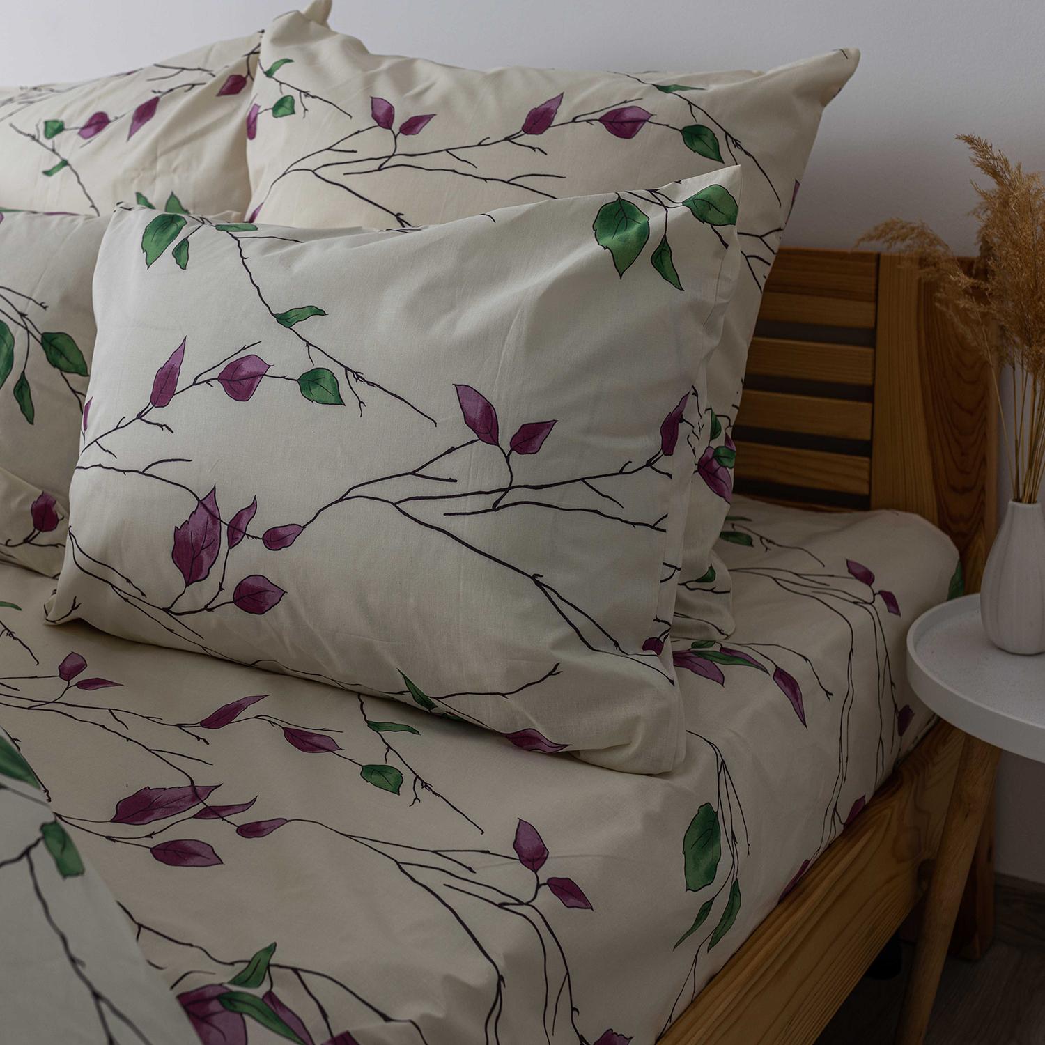 Bedding Set TEP "Soft dreams" Branch on White, 70x70, family - Photo 6
