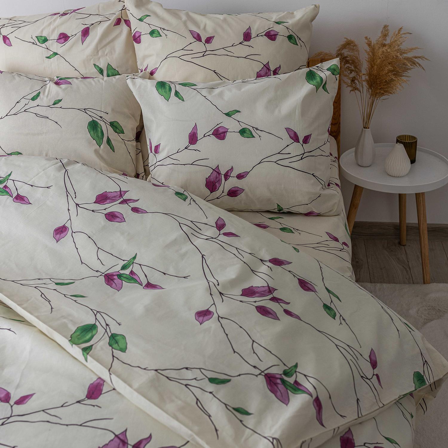 Bedding Set TEP "Soft dreams" Branch on White, 70x70, family - Photo 3