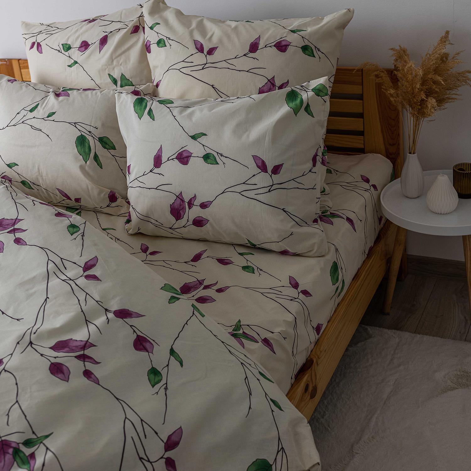 Bedding Set TEP "Soft dreams" Branch on White, 70x70, family - Photo 5