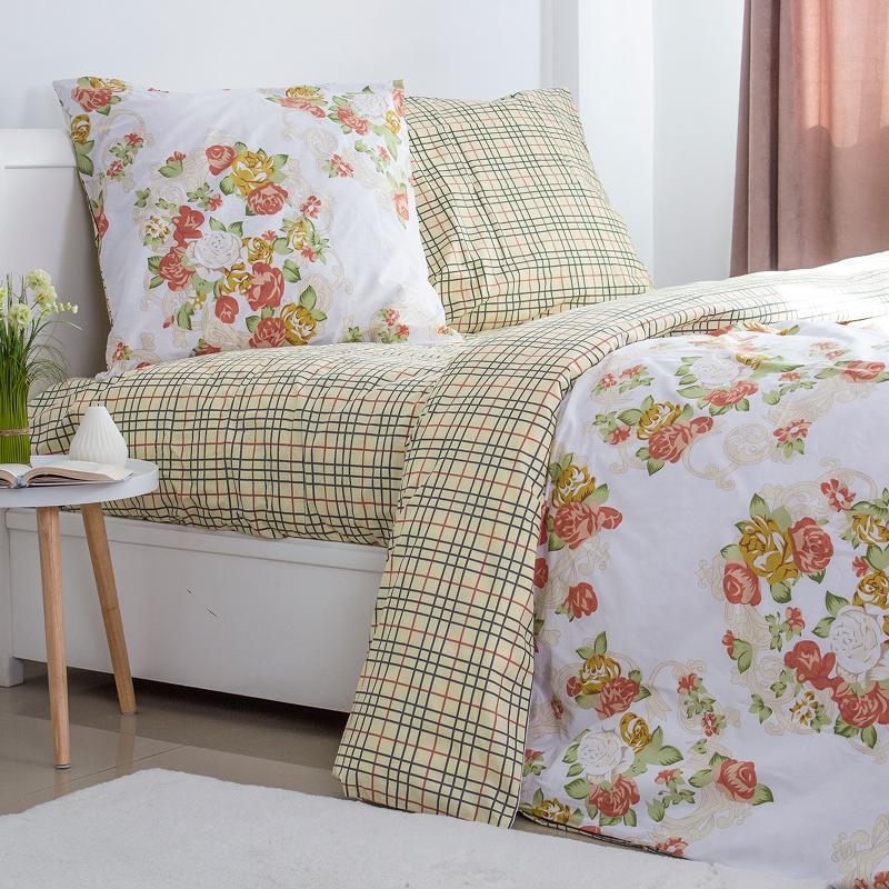 Bedding Set TEP "Soft dreams" Flower Road, 70x70, family - Photo 3