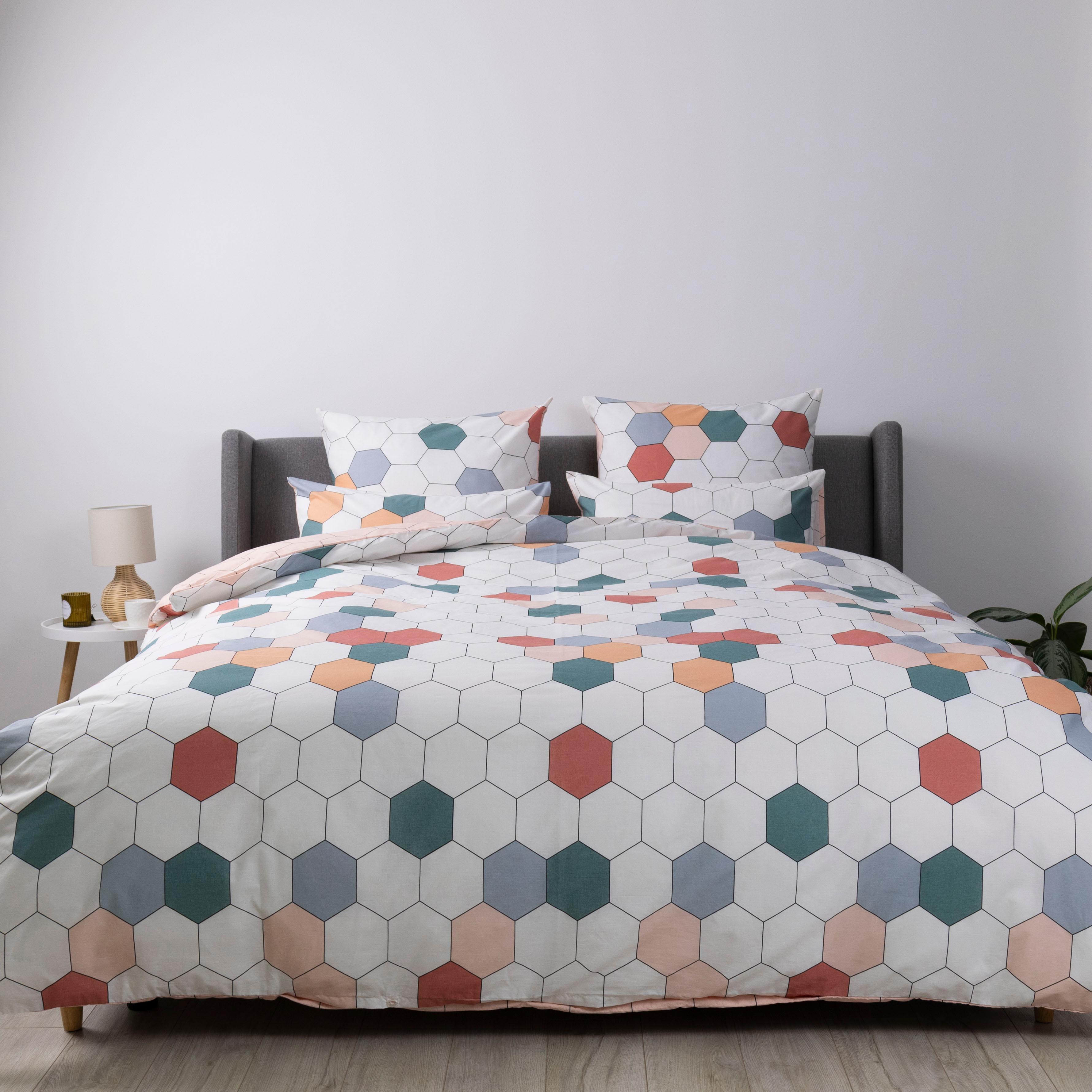 Bed Linen Set TEP "Happy Sleep" Barvisti soti, 50x70, euro - Photo 2