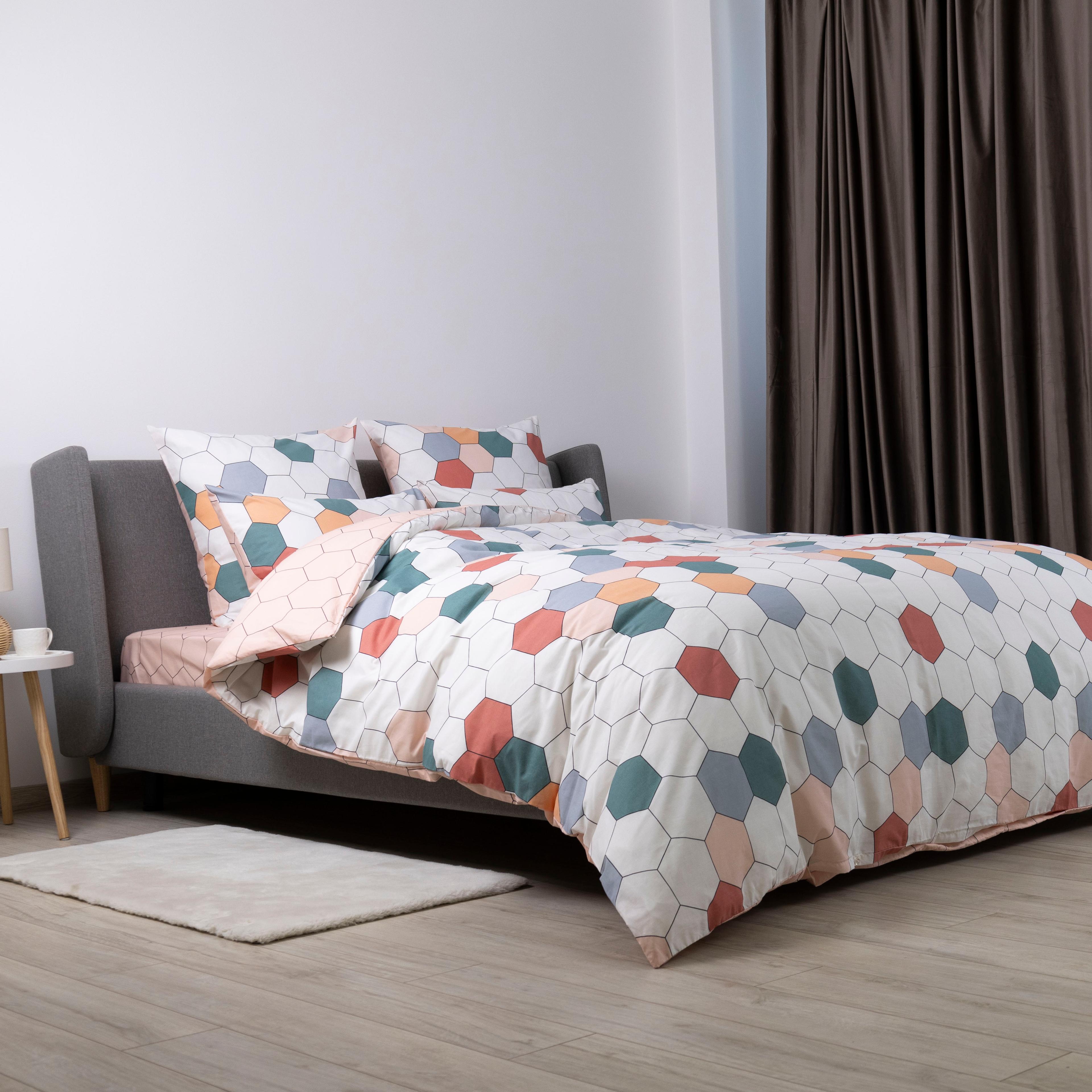 Bed Linen Set TEP "Happy Sleep" Barvisti soti, 50x70, euro - Photo 4