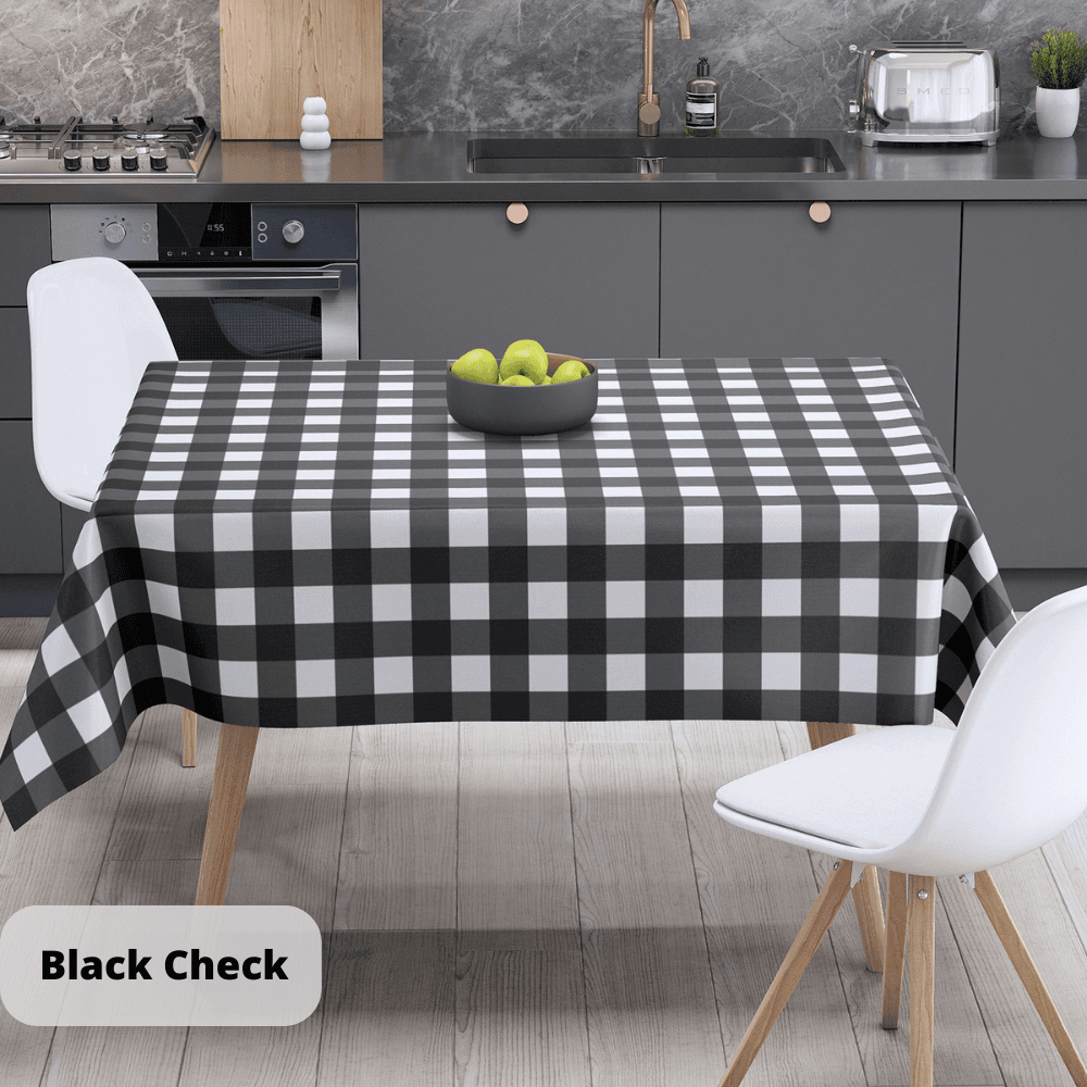 Скатерть "Panama" водоотталкивающая Black Сheck