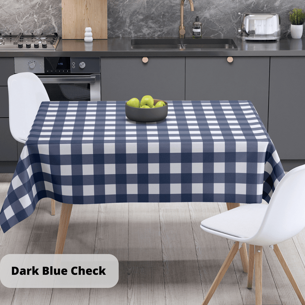 Скатерть "Panama" водоотталкивающая Dark Blue Check