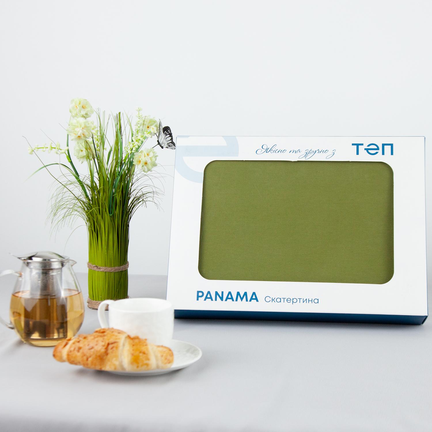 Tablecloth "Panama" water repellent Khaki, 160x200 - Photo 3