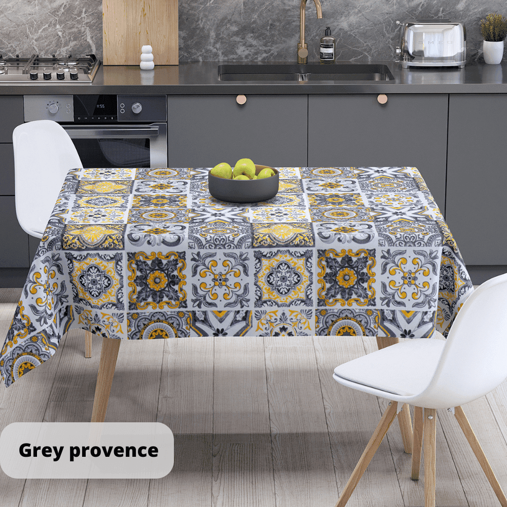 Скатертина "Panama" водовідштовхуюча Gray provence, 160x200