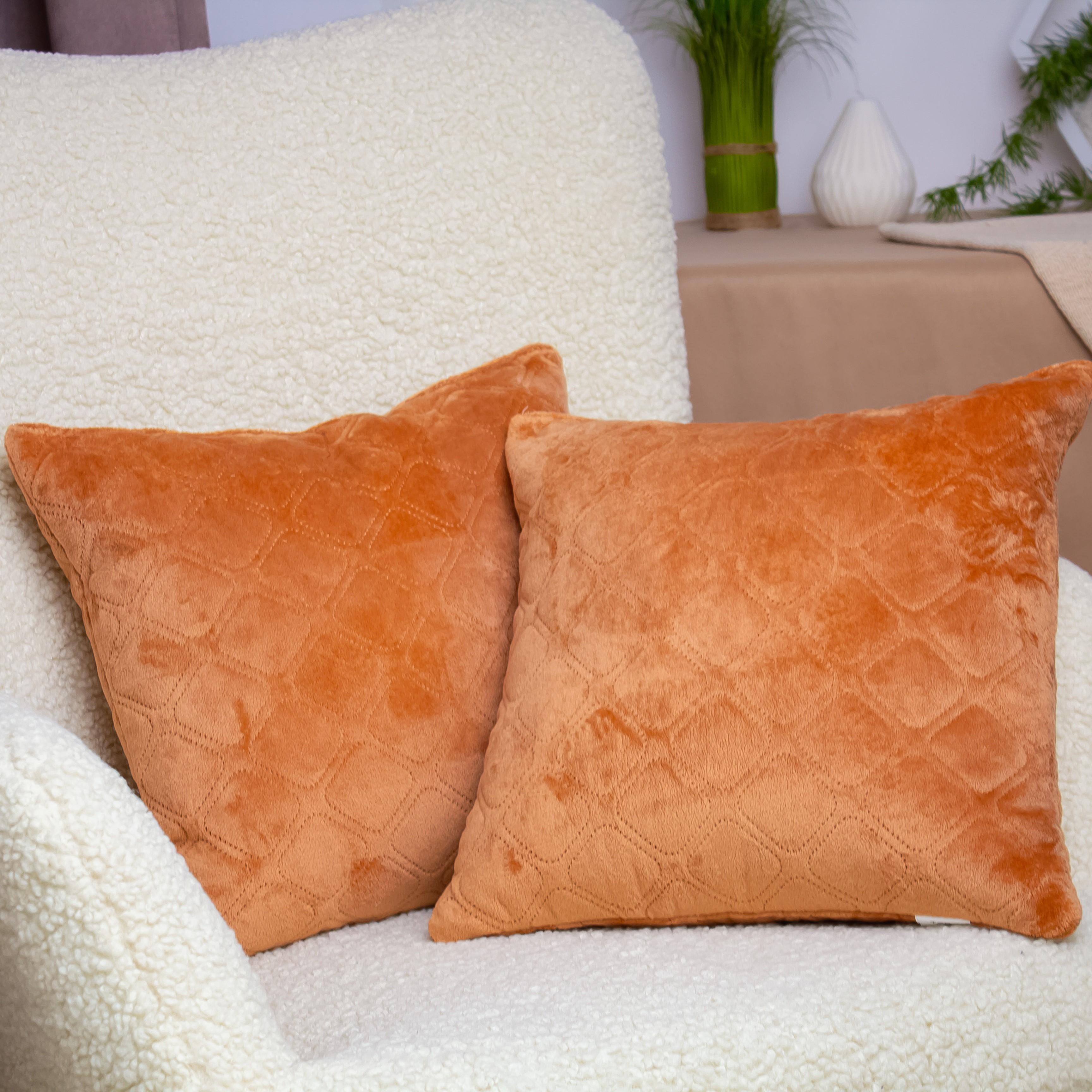 Decorative pillow "VELURE" Dark coffee, 40x40 - Photo 2