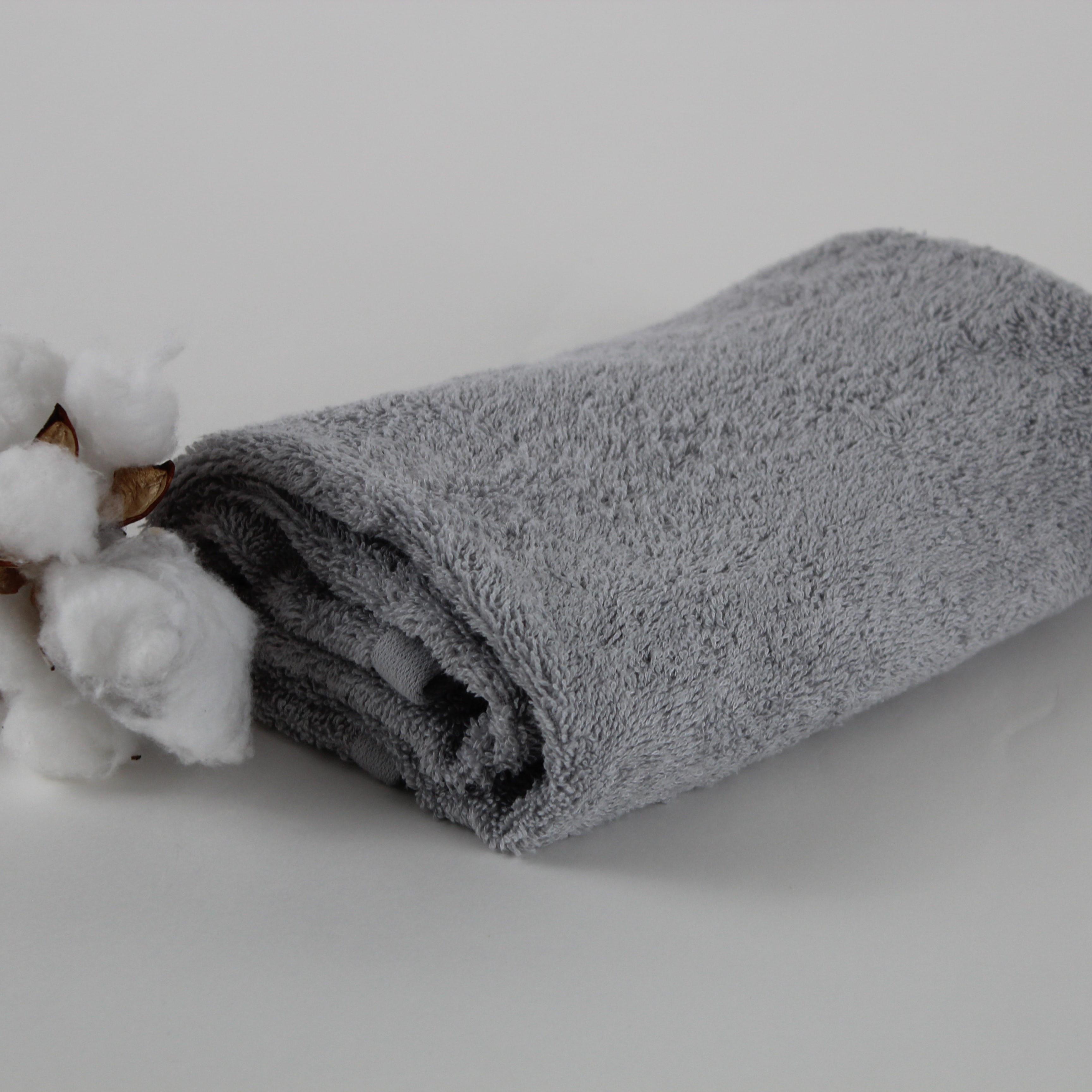 Towel “Aurora” (450 g/m2) Light grey, 50x90 - Photo 4
