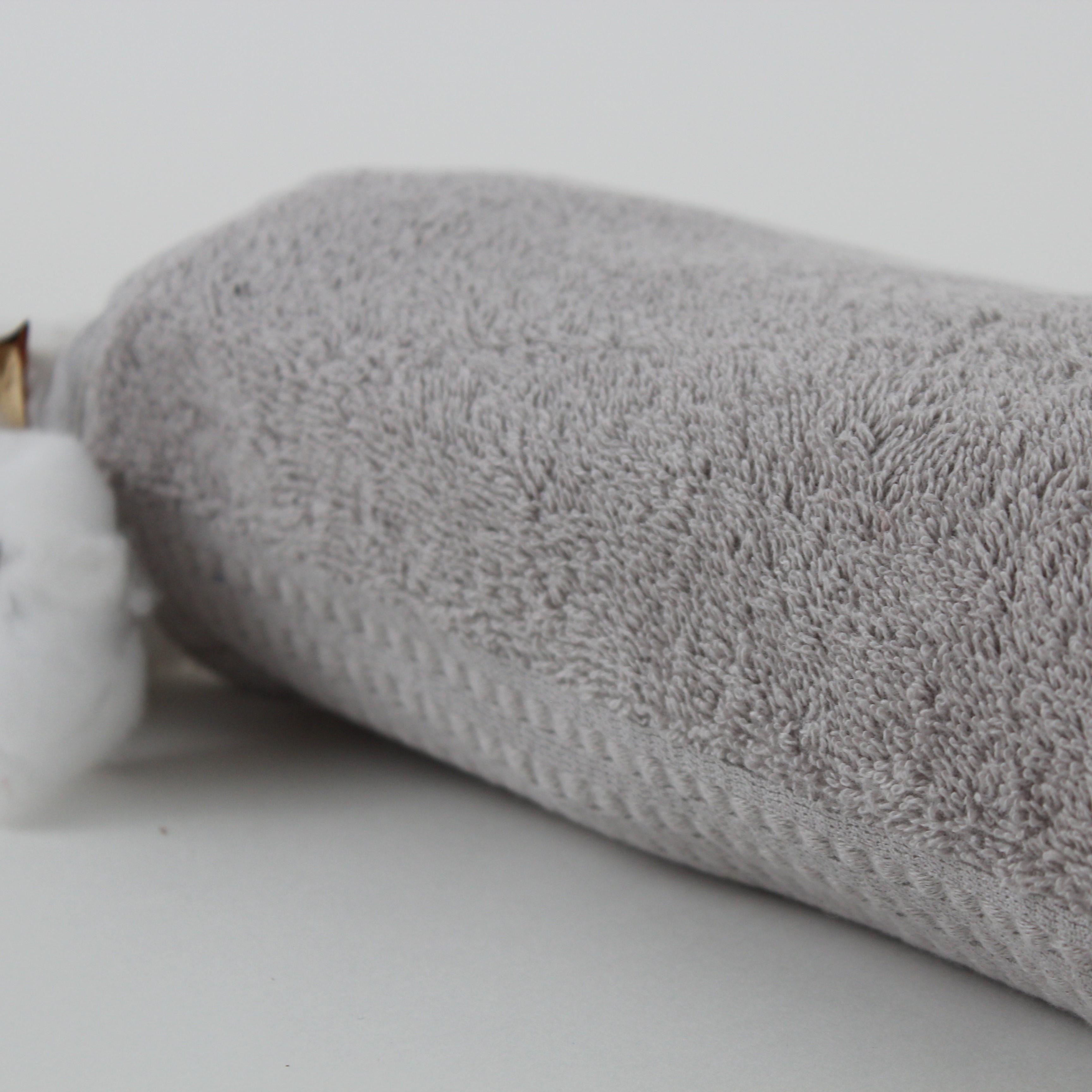 Towel “Aurora” (450 g/m2) Light grey, 50x90 - Photo 5