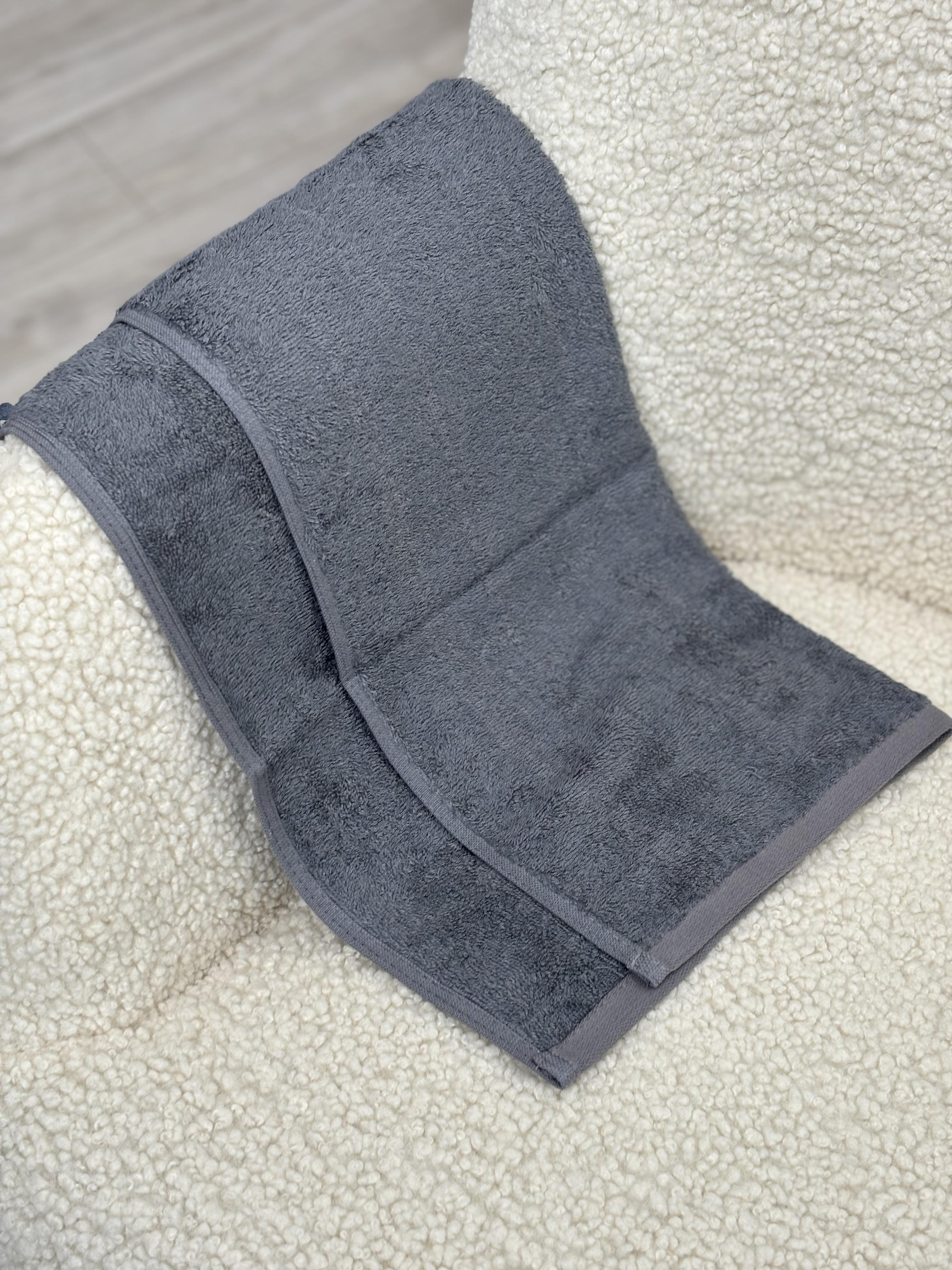 Рушник "Aurora" (450 г/м2) Dark grey, 50x90 - Фото 3