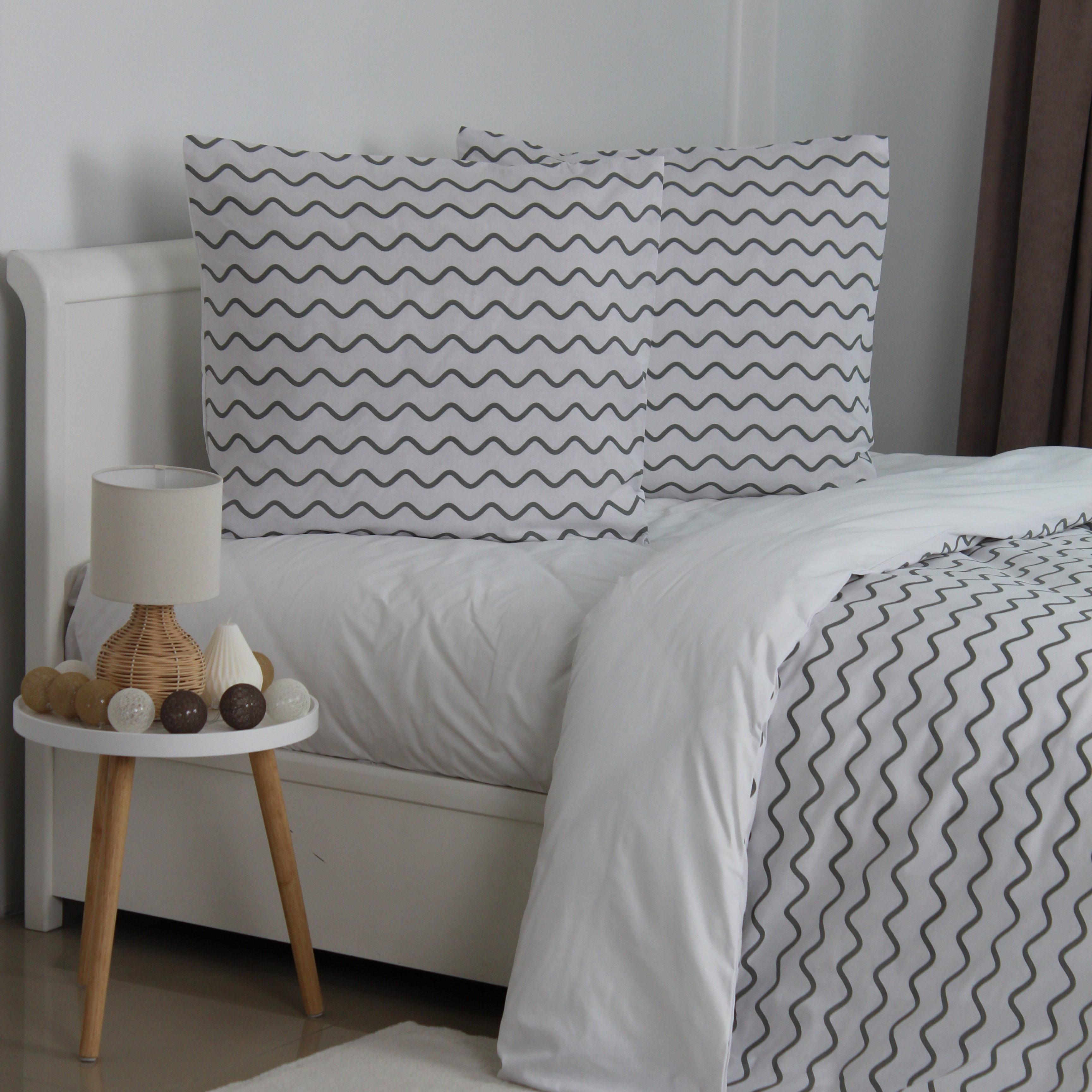 Bed Linen Set ТЕП «Happy Sleep» Grey Pearl, family - Photo 6