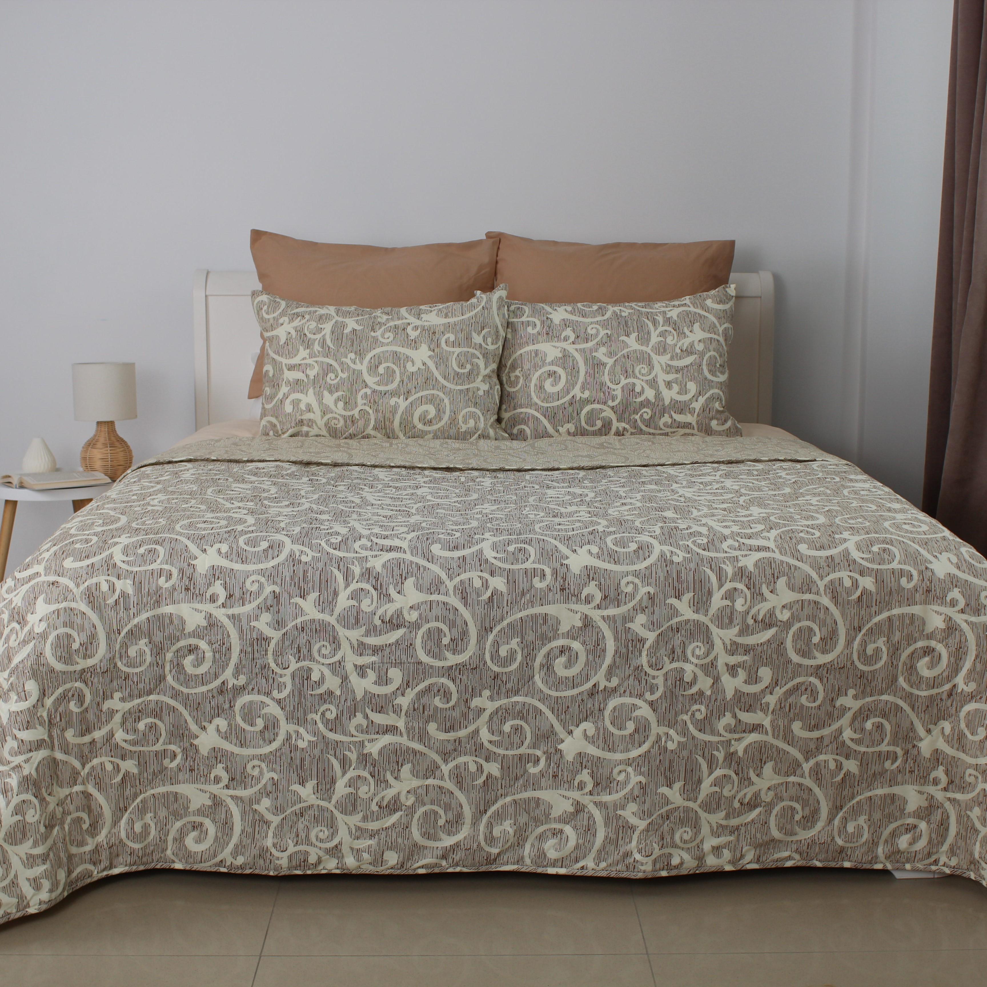 Bedspread TEP "ELEGANT COTTON" Beige and White