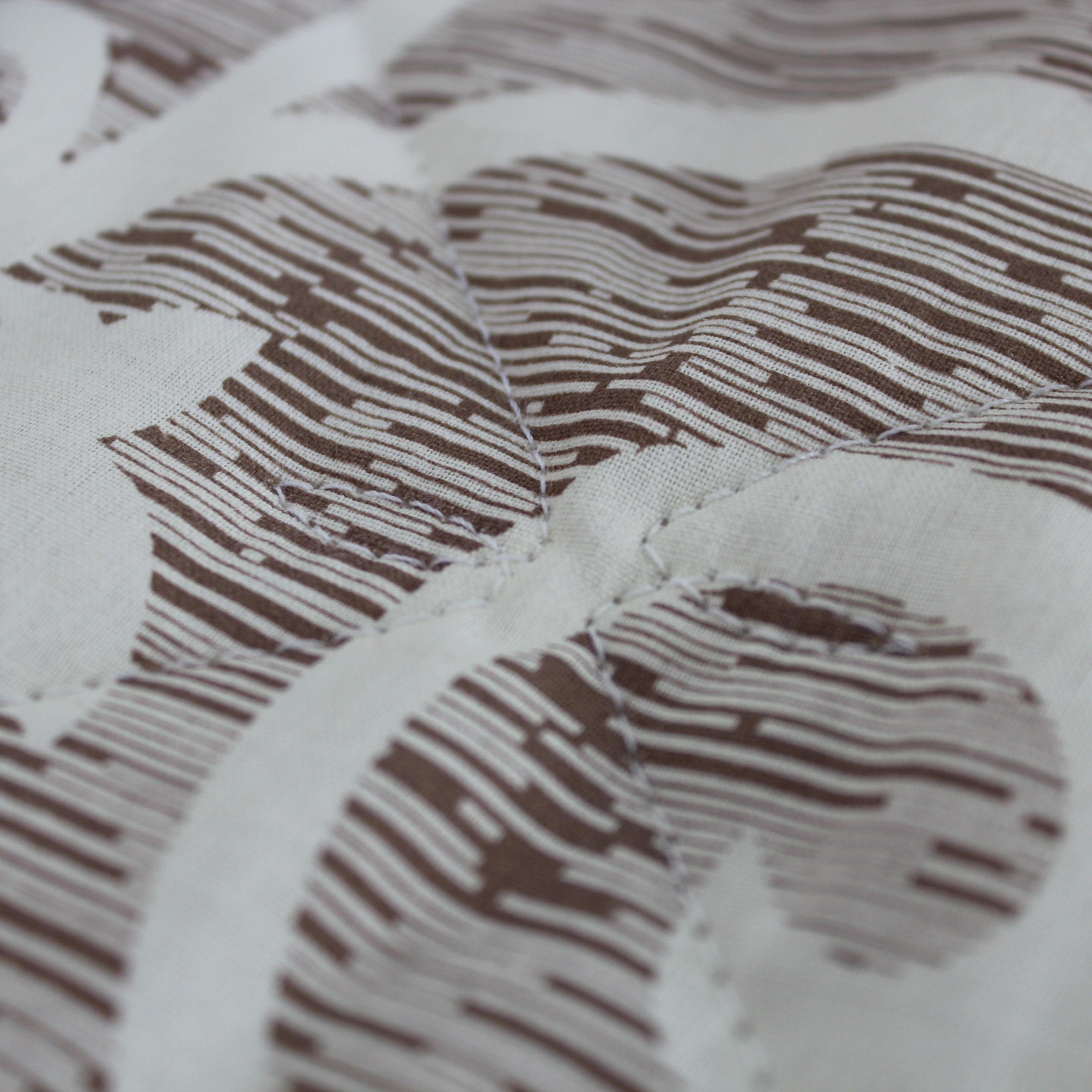 Bedspread TEP "ELEGANT COTTON" Beige and White, 220x240 - Photo 6