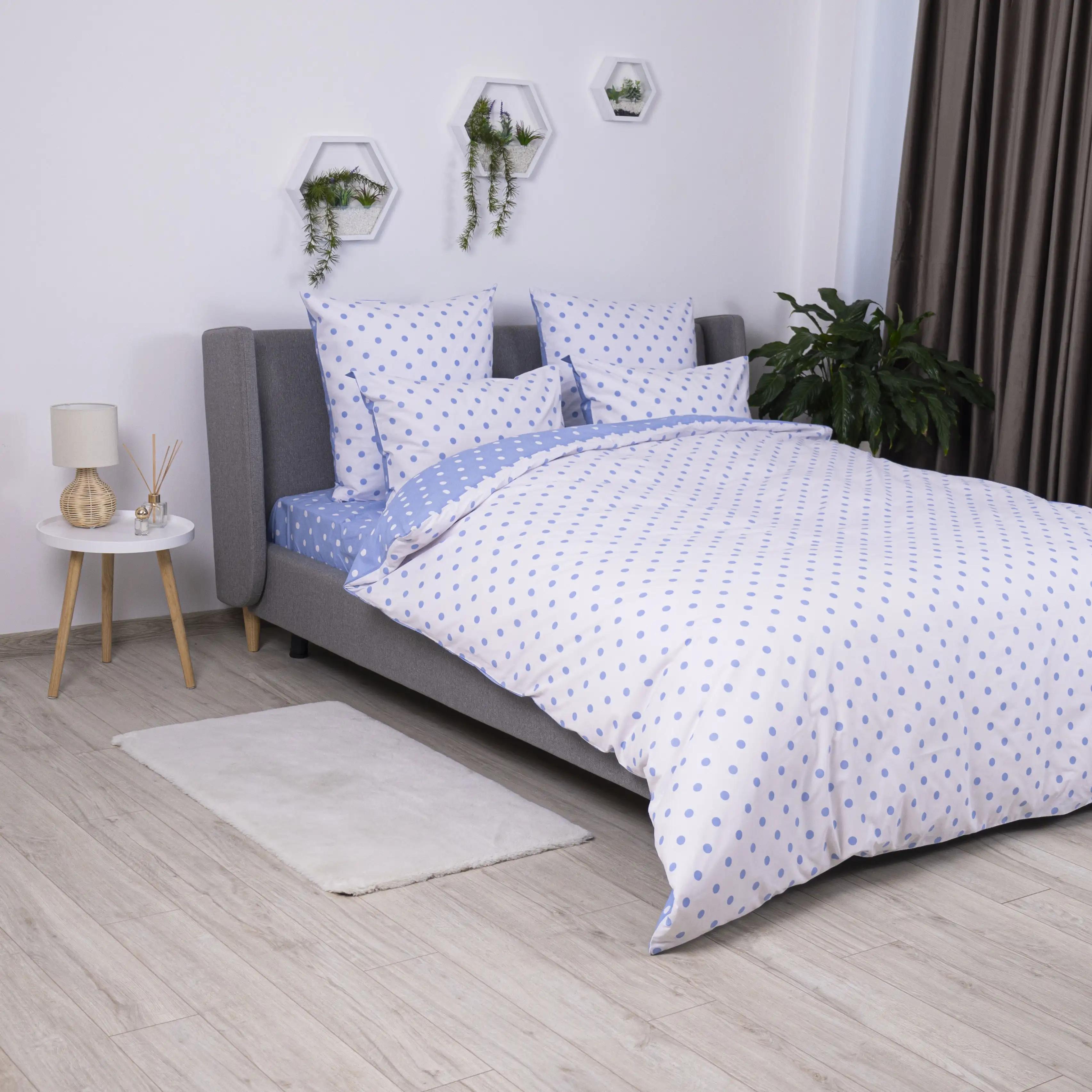 Постільна білизна ТЕП "Happy Sleep" Light Blue Dots, 50x70, полуторна - Фото 3