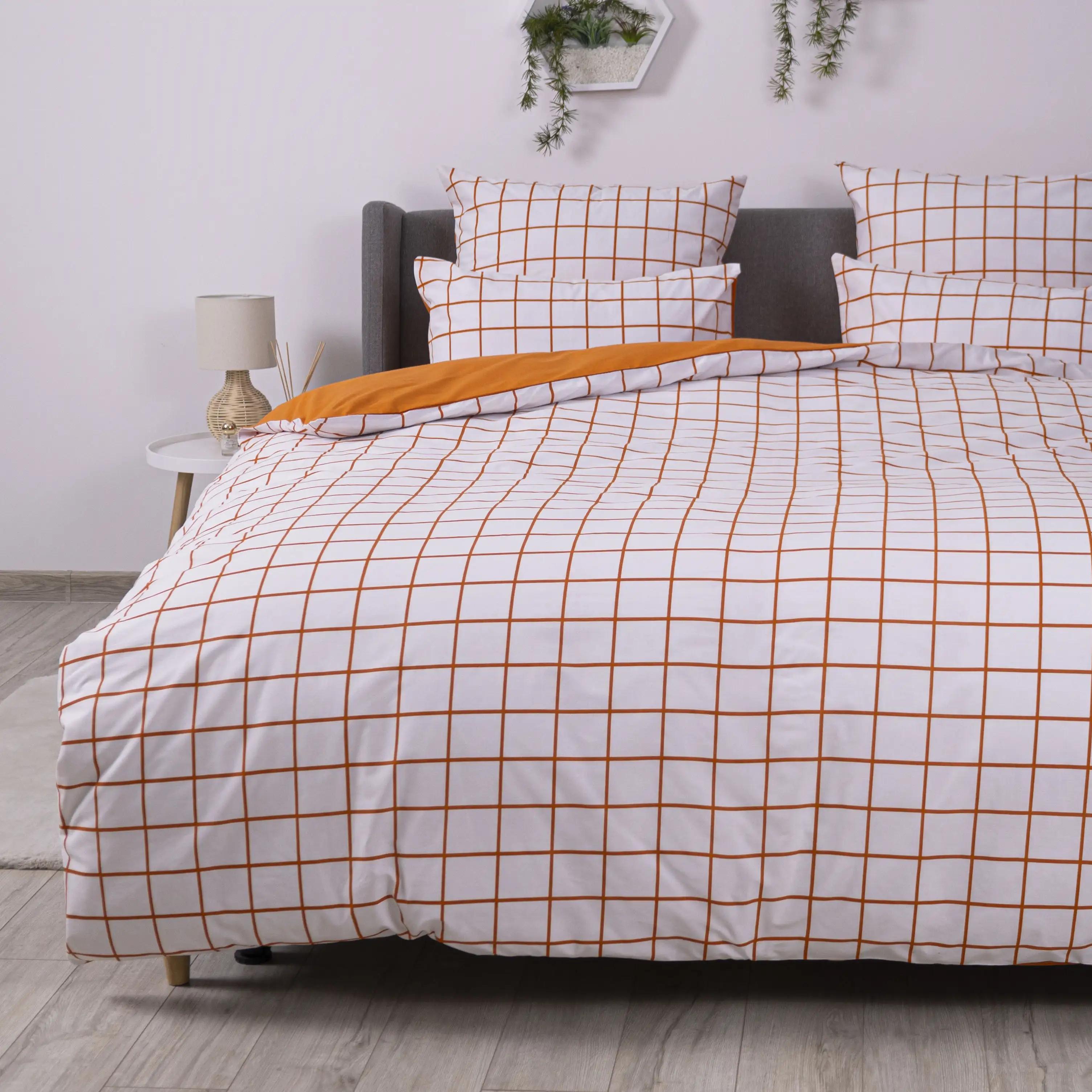 Bedding Set "TEP" Terracotta Check, 70x70, euro - Photo 6