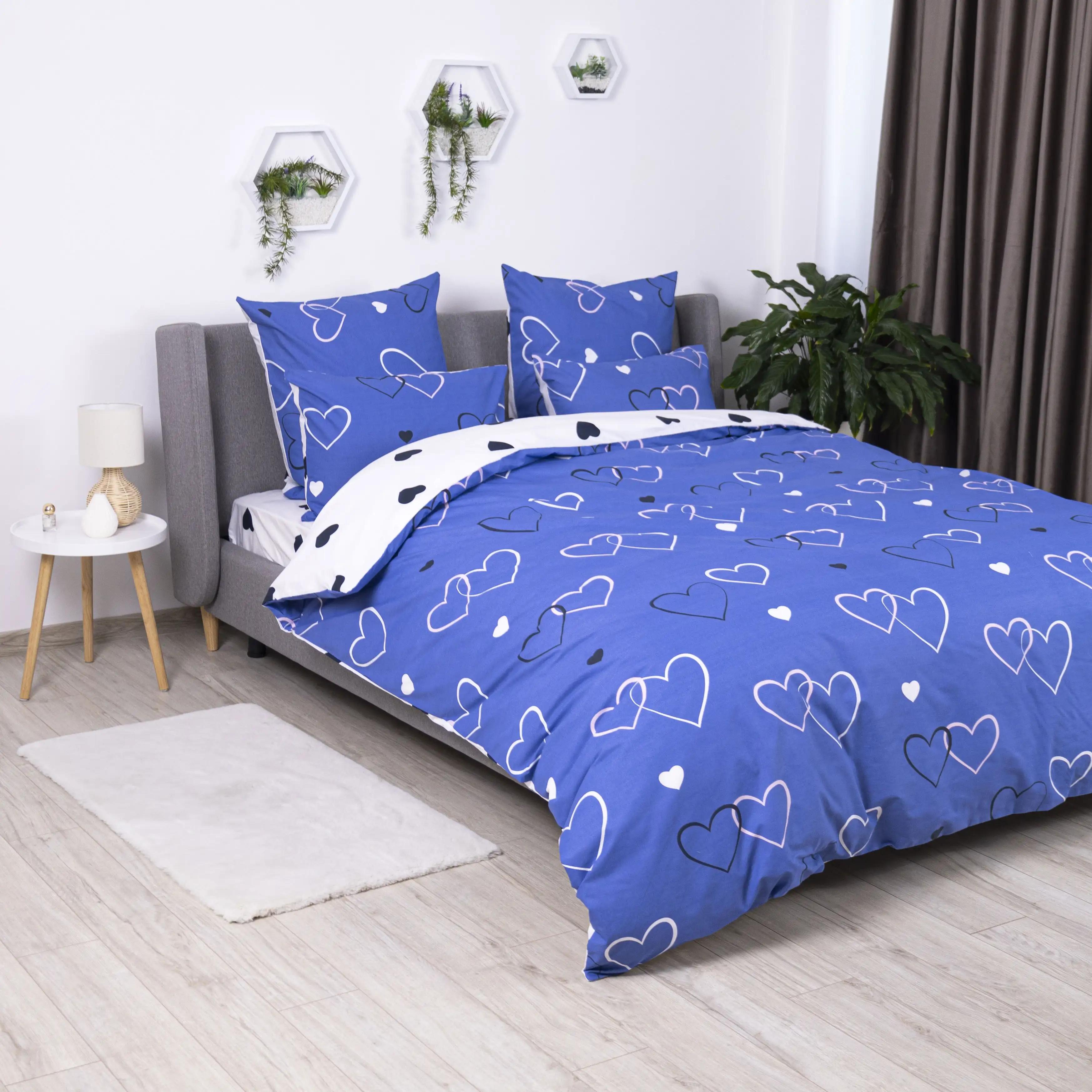 Постільна білизна "ТЕП" Navy Blue Love, 70x70, двоспальна - Фото 3