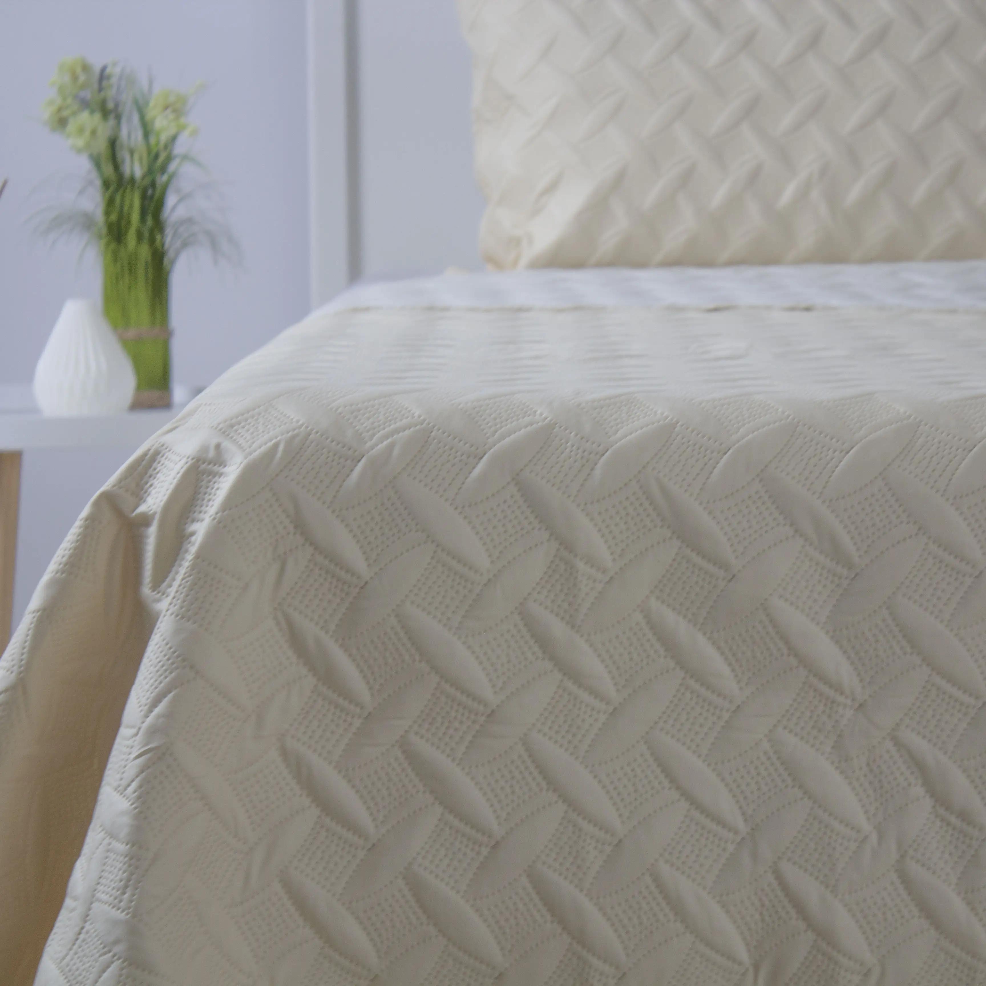 Покрывало ТЕП "VELOUR" Молочное, 150x210 - Фото 2