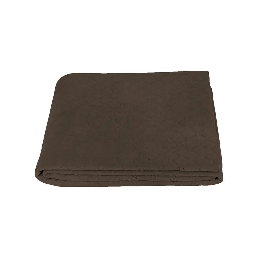 Bed Covers TEP "VELOUR" Brown/Rhombus round, 180x240 - Photo 6