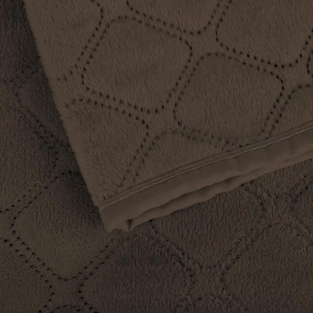 Bed Covers TEP "VELOUR" Brown/Rhombus round, 180x240 - Photo 7