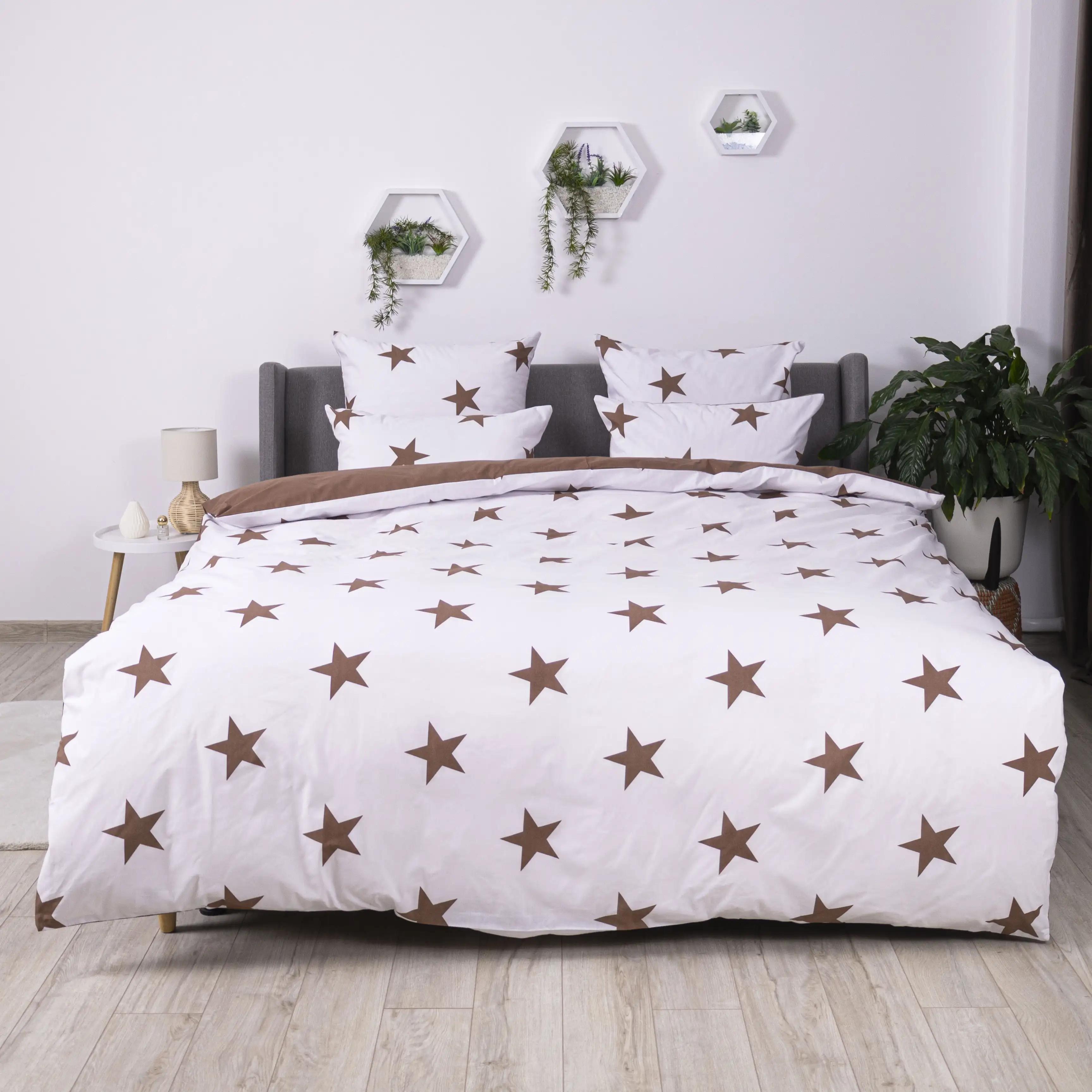 Постільна білизна ТЕП "Soft dreams" Morning Star Cappuccino, 70x70, двоспальна - Фото 2