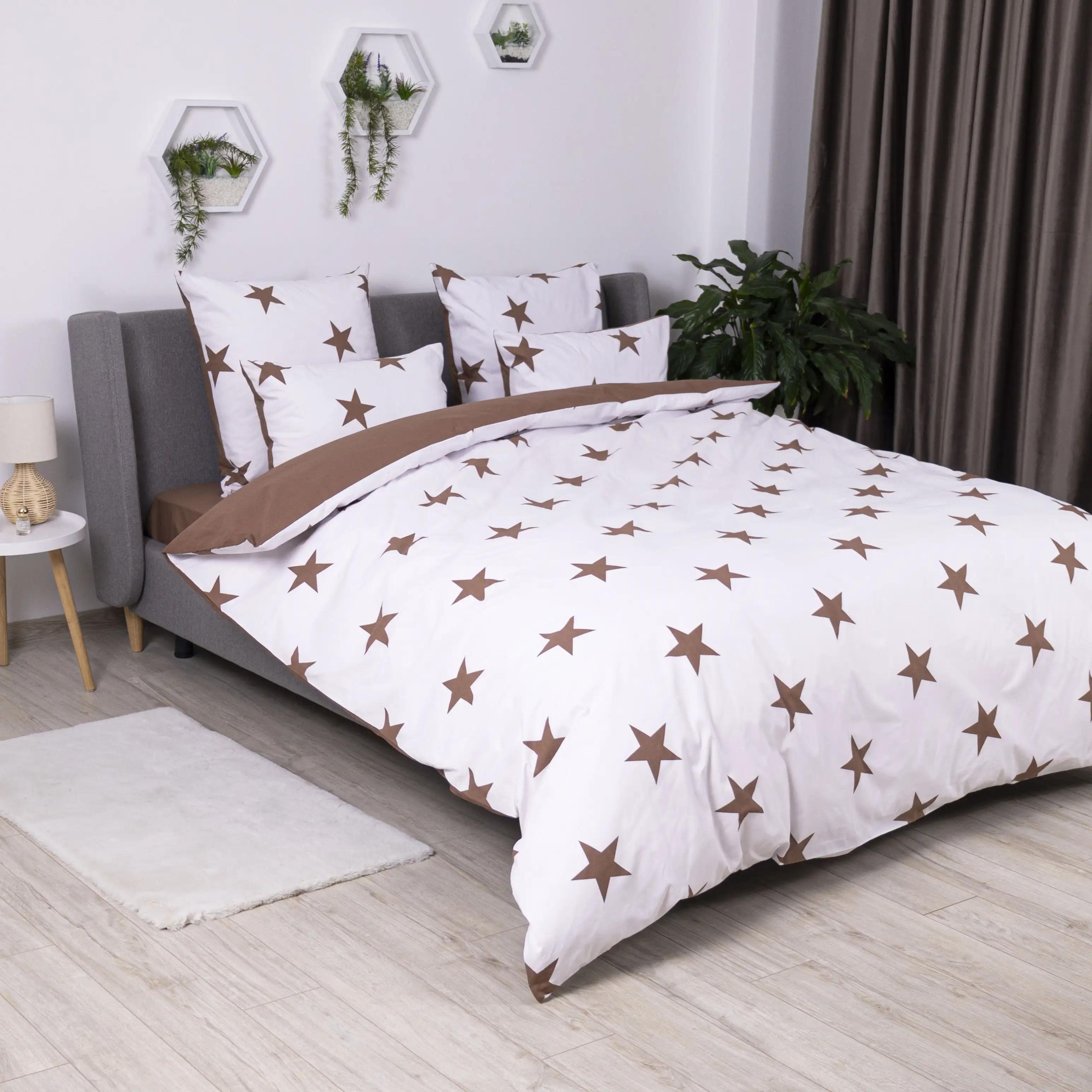 Постільна білизна ТЕП "Soft dreams" Morning Star Cappuccino, 70x70, двоспальна - Фото 3