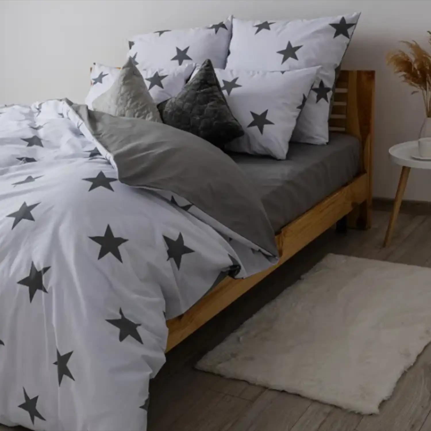 Постільна білизна ТЕП "Soft dreams" Morning Star Grey, 70x70, полуторное - Фото 3