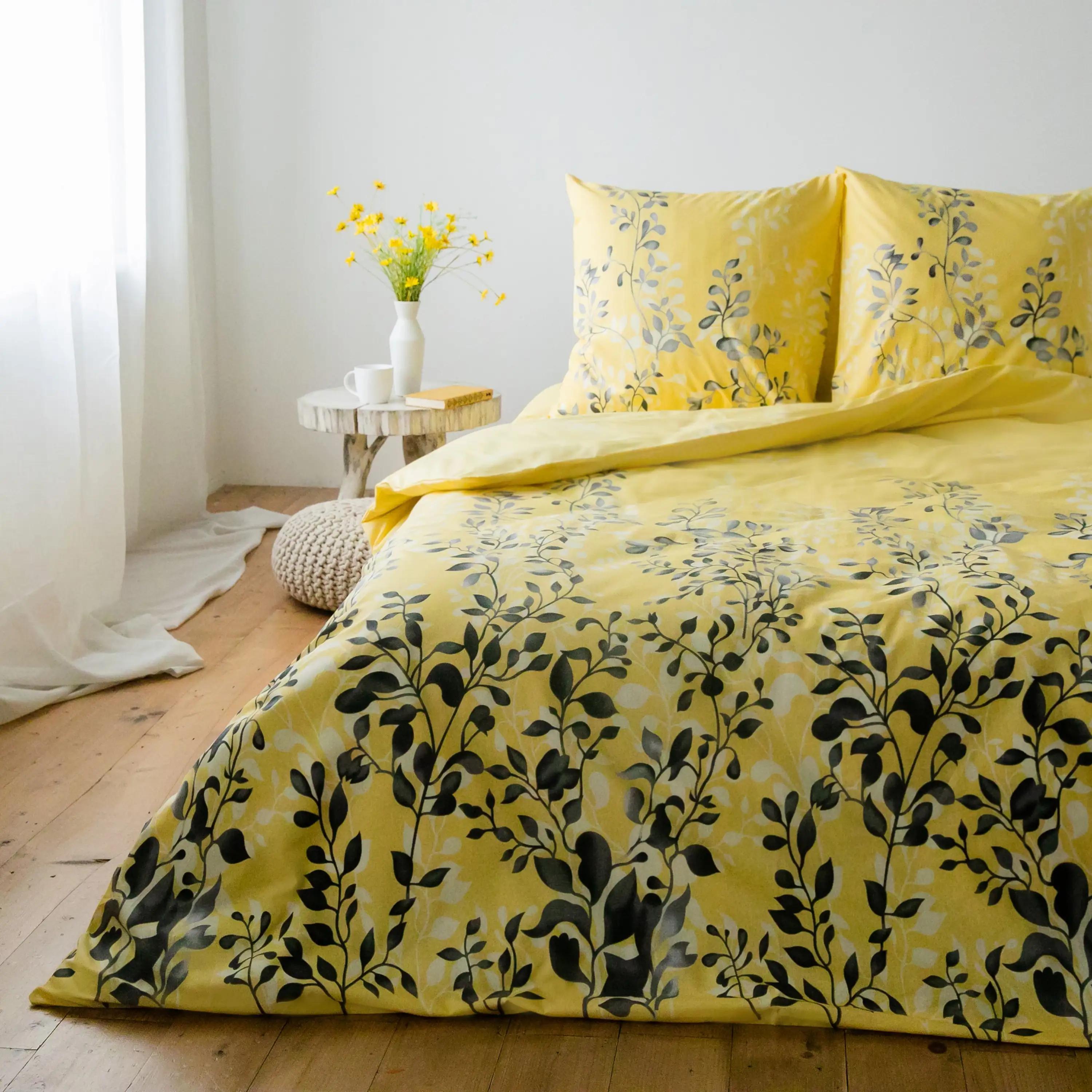 Bedding Set TEP "Everyday collection" Black and Yellow, 70х70, euro - Photo 3