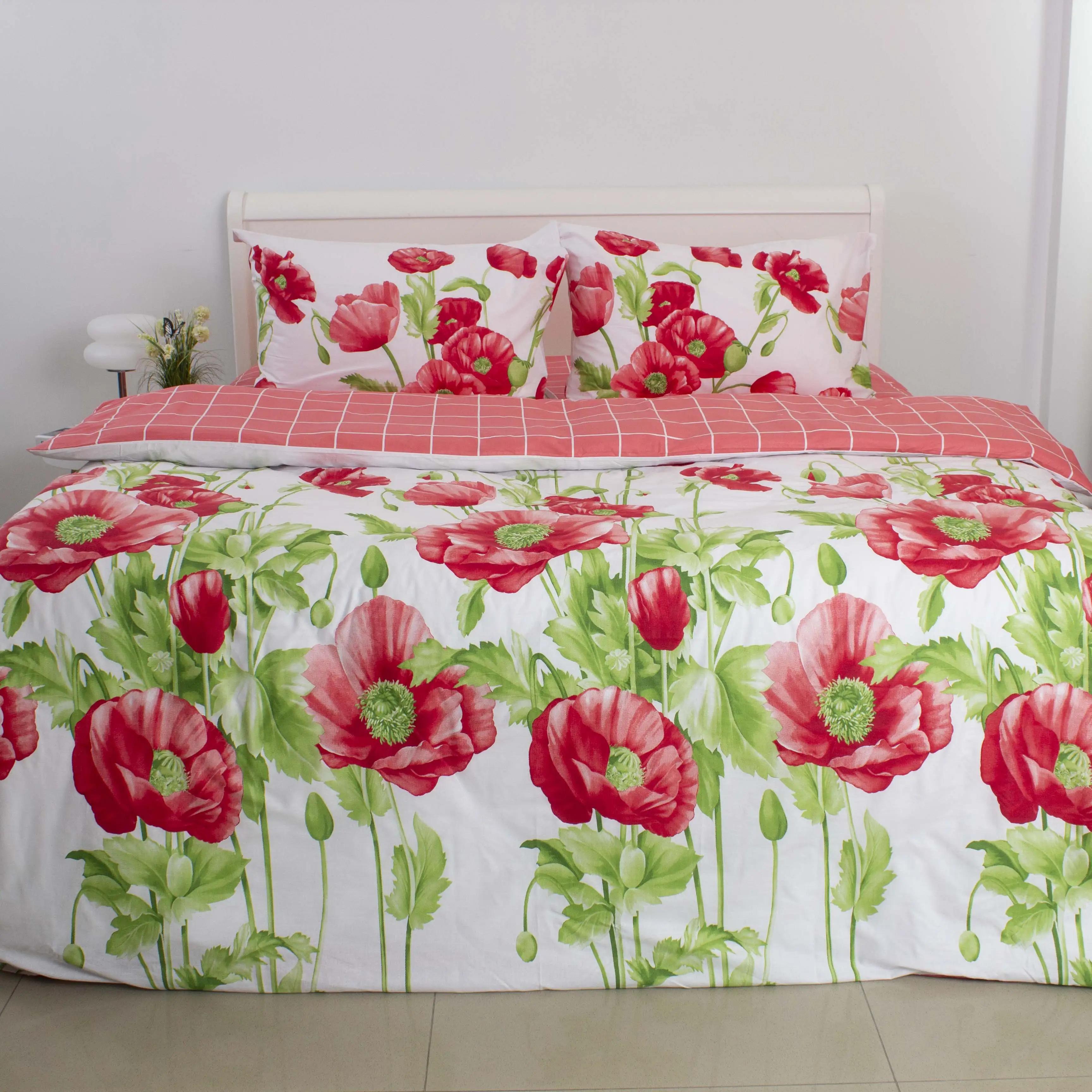 Постільна білизна ТЕП "RANFORCE" Маковий букет, євро - Фото 2