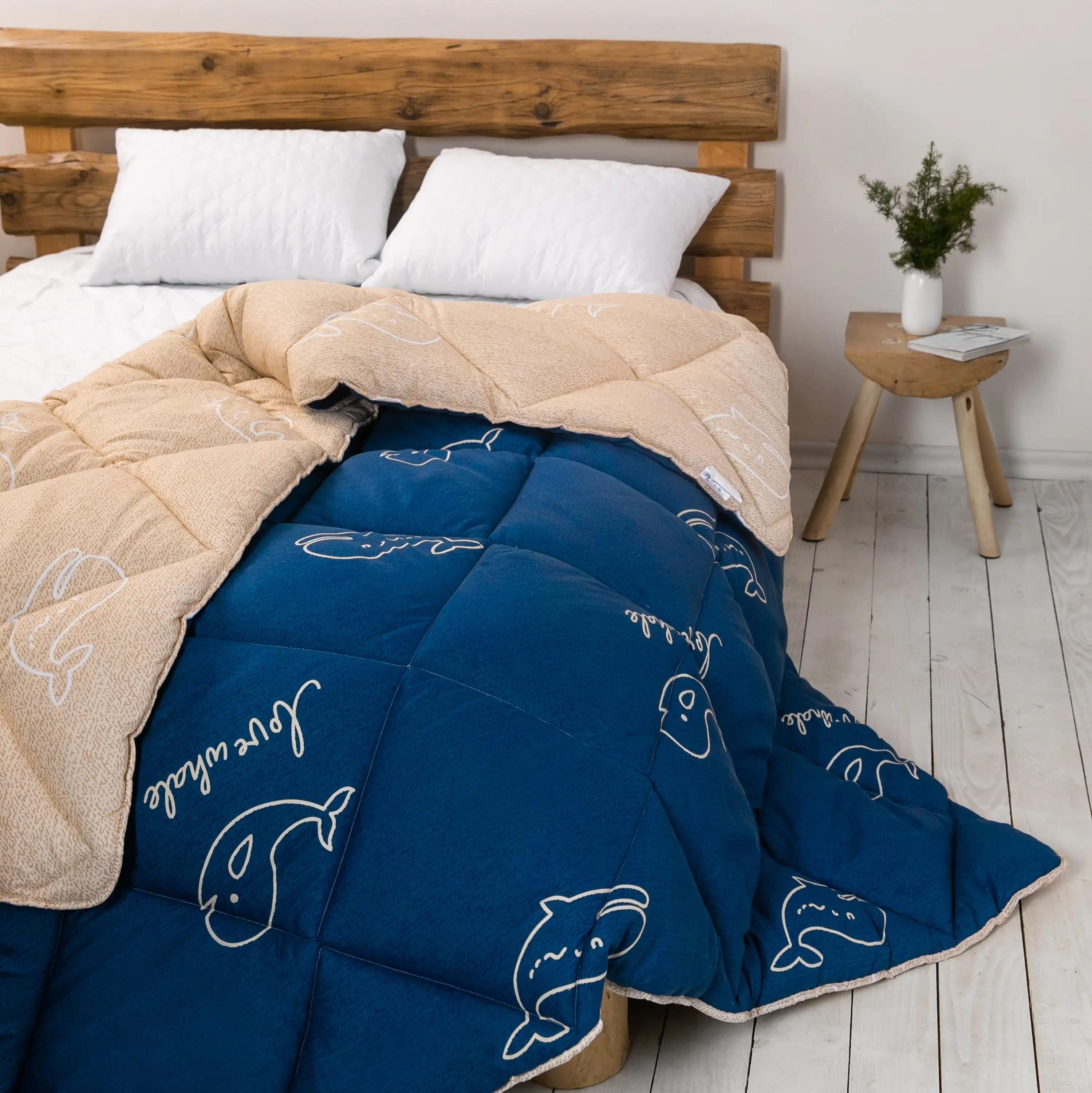 Quilt FRIENDLY "ALASKA" Whales, 200x220