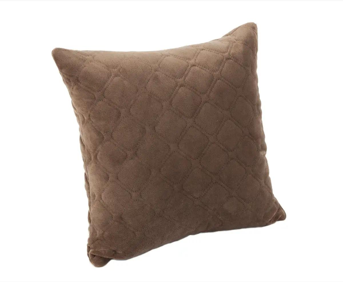 Подушка декоративная "VELOUR" Коричневая, 45x45 - Фото 4