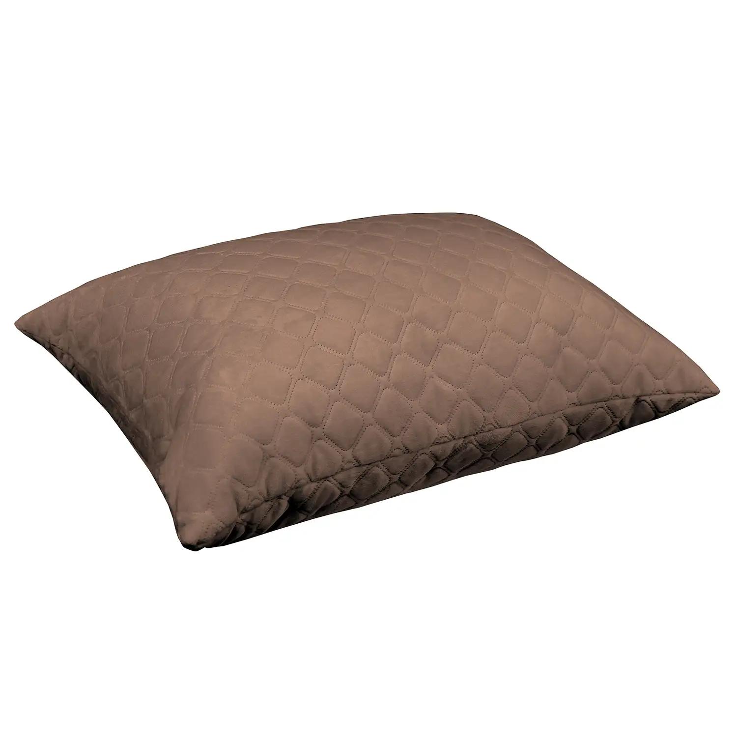 Подушка декоративная "VELOUR" Коричневая, 45x45 - Фото 3