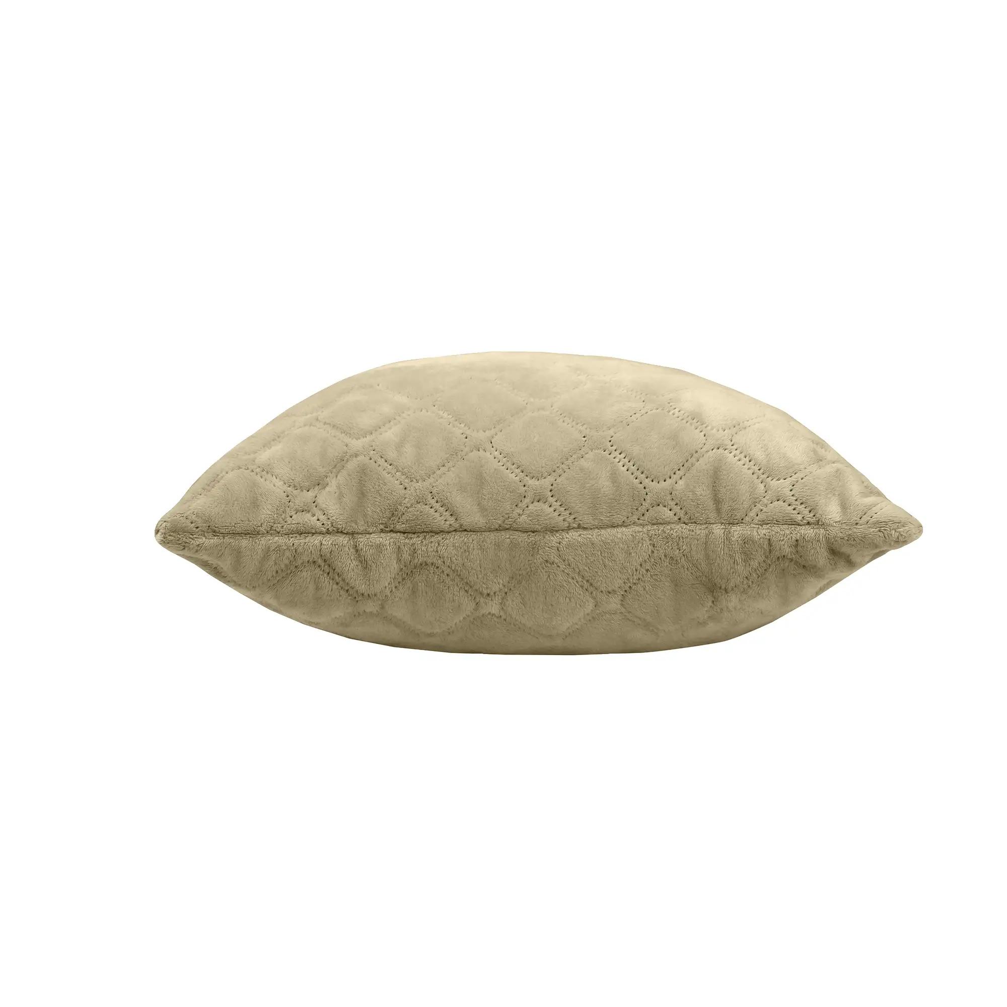 Подушка декоративна "VELOUR" Бежева, 45x45 - Фото 2