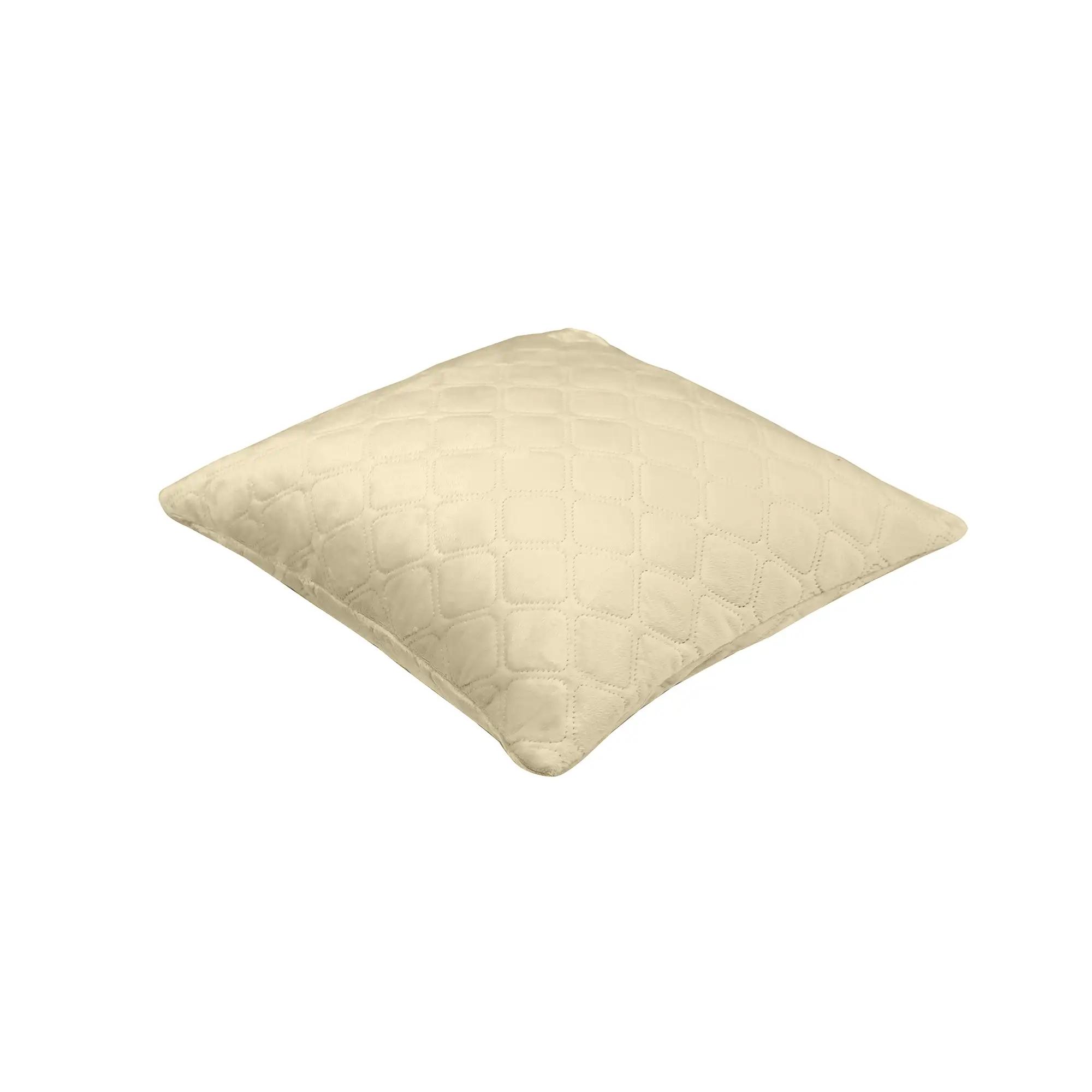 Подушка декоративна "VELOUR" Бежева, 45x45 - Фото 3