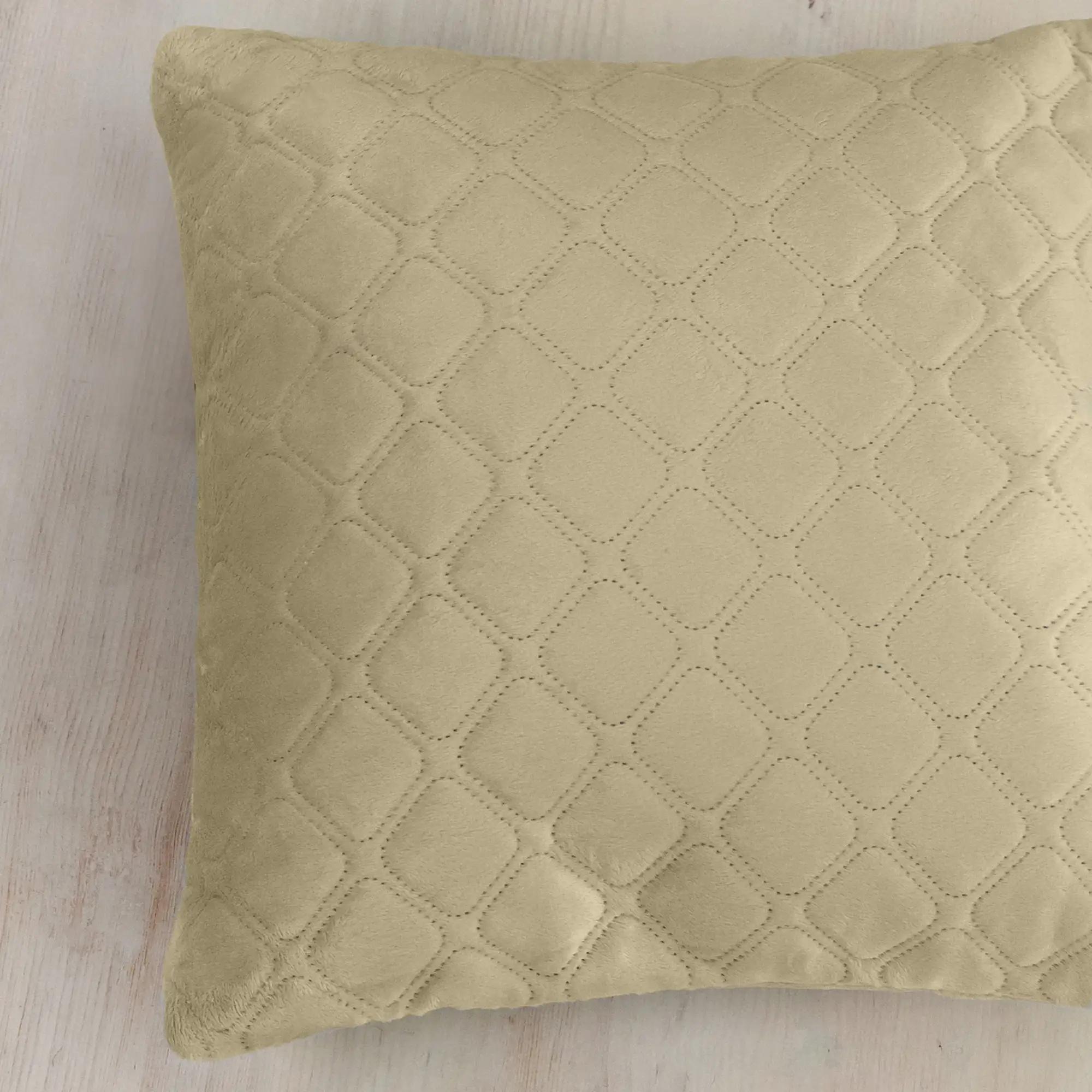 Подушка декоративна "VELOUR" Бежева, 45x45 - Фото 4