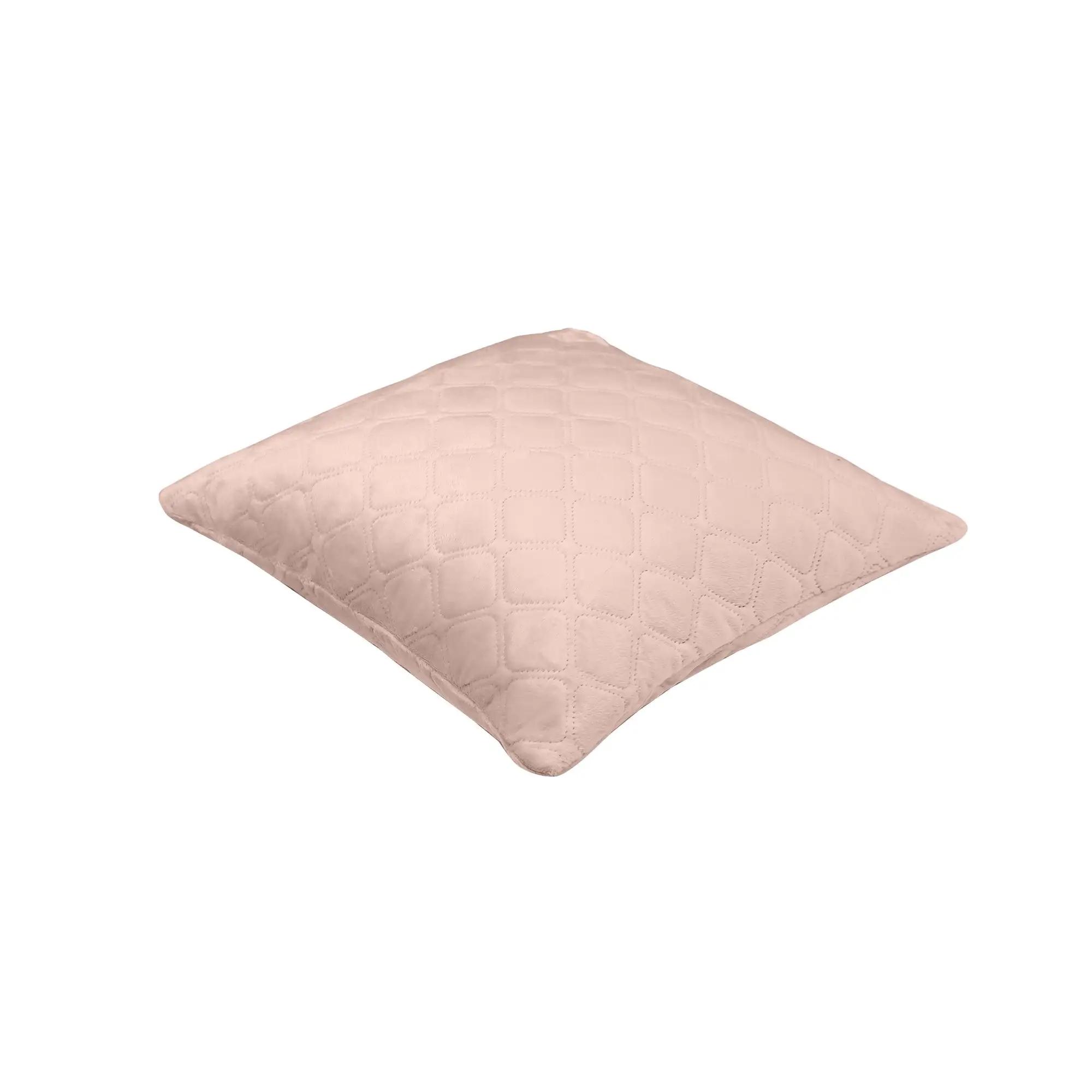 Подушка декоративна "VELOUR" Пудрова, 45x45 - Фото 3