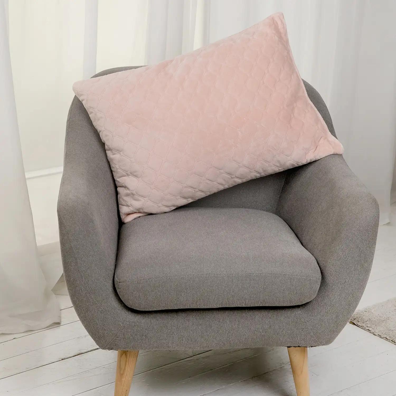 Подушка декоративна "VELOUR" Пудрова, 45x45 - Фото 4