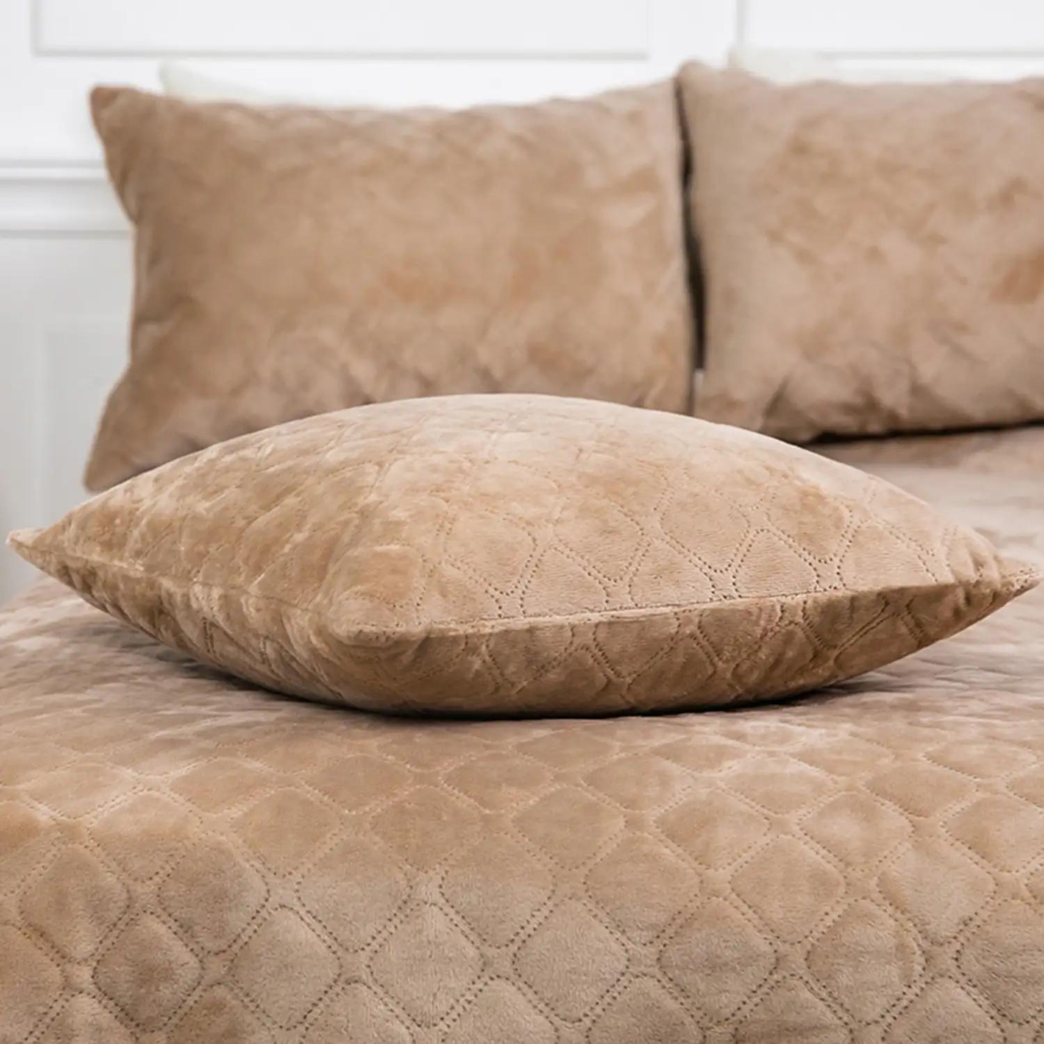 Decorative pillow "VELOUR" Golden beige, 50x70 - Photo 4