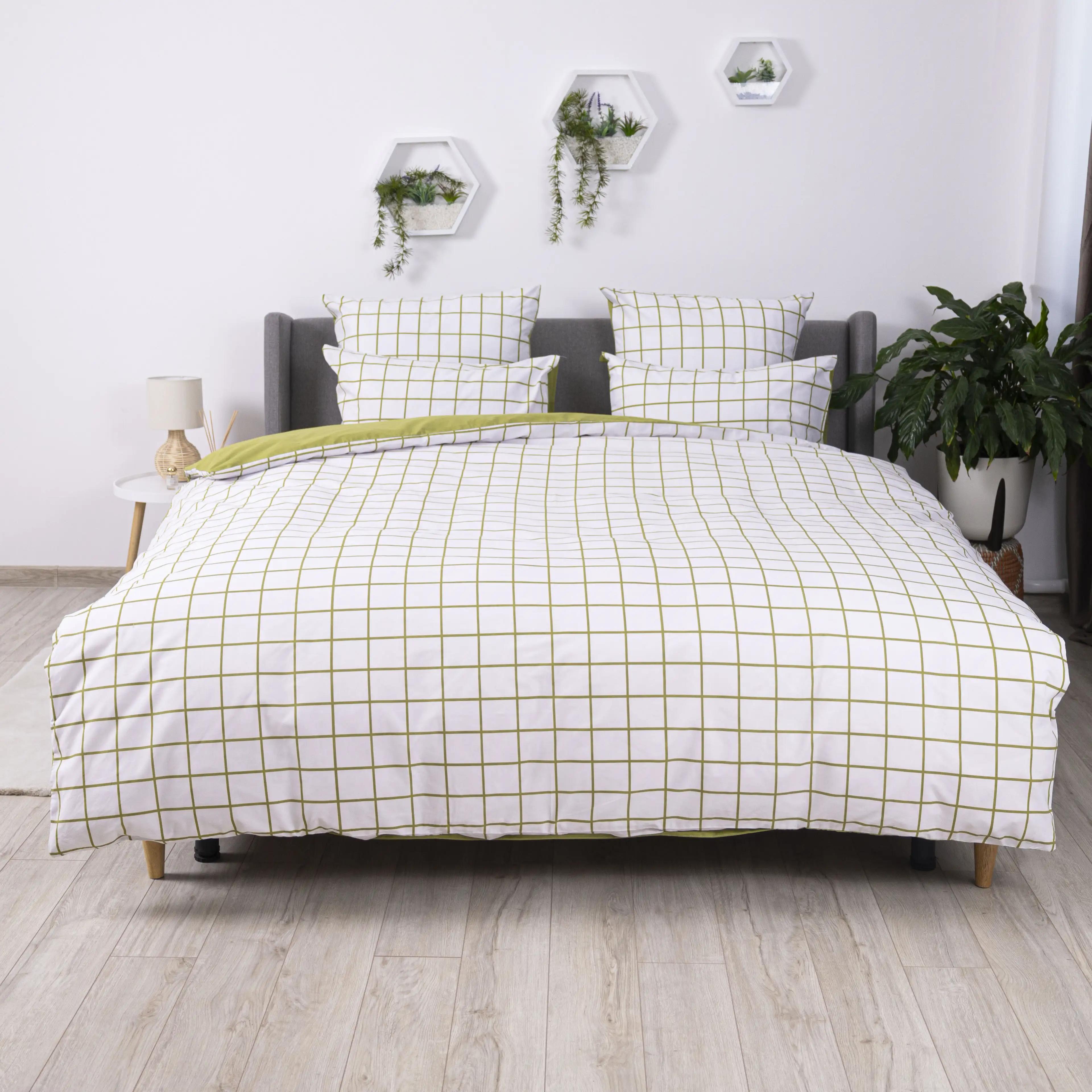 Постільна білизна ТЕП "Happy Sleep" Olive Check, 50x70, двоспальна - Фото 2