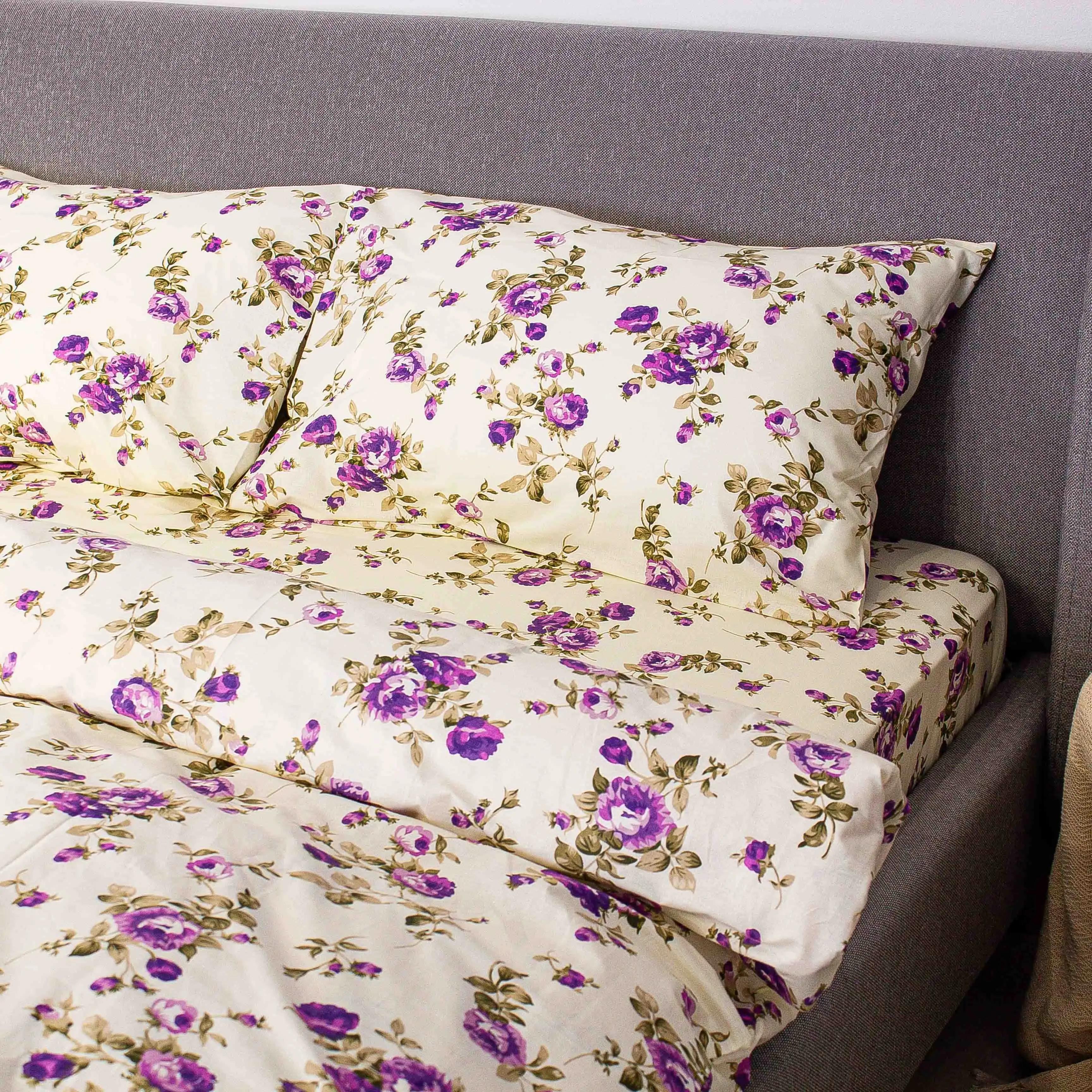 Комплект постельного белья «ТЕП» GORGEOUS FLOWERS, двуспальное - Фото 4