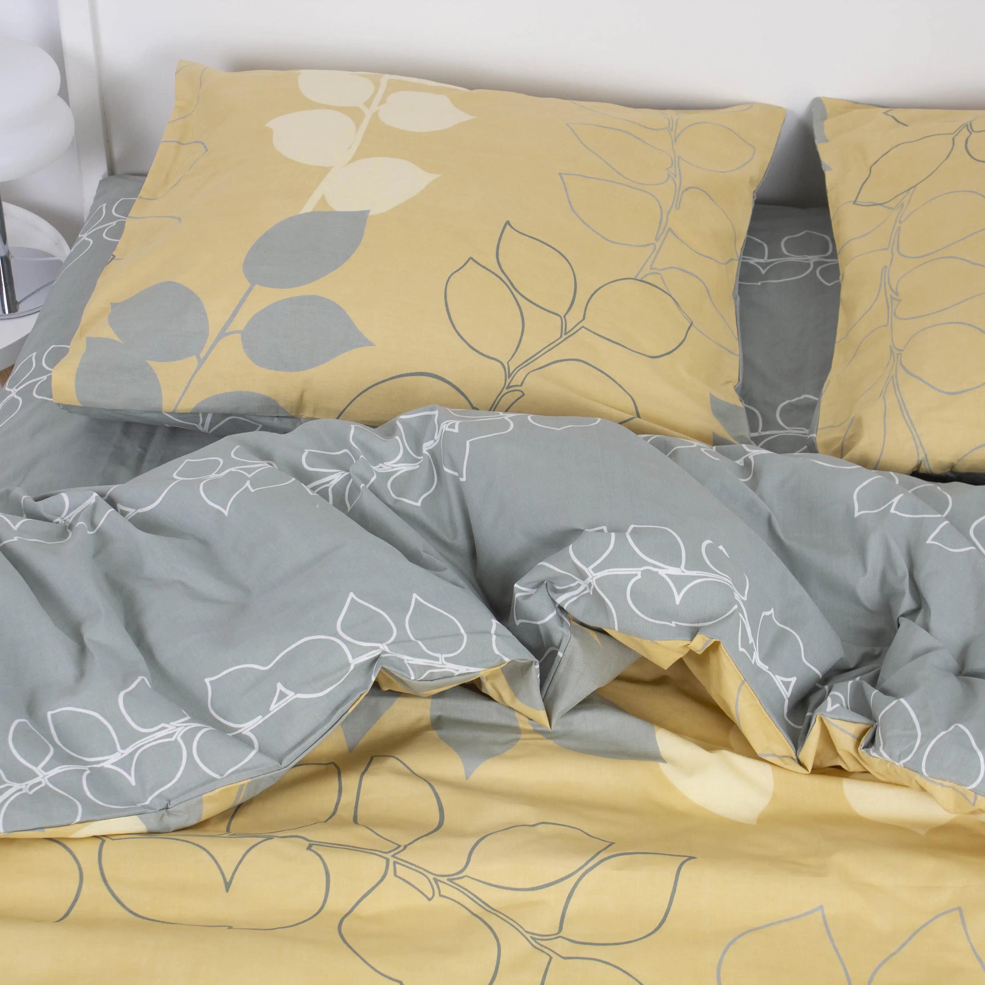 Комплект постільної білизни ТЕП "Soft dreams" Grey Leaf, полуторна - Фото 5
