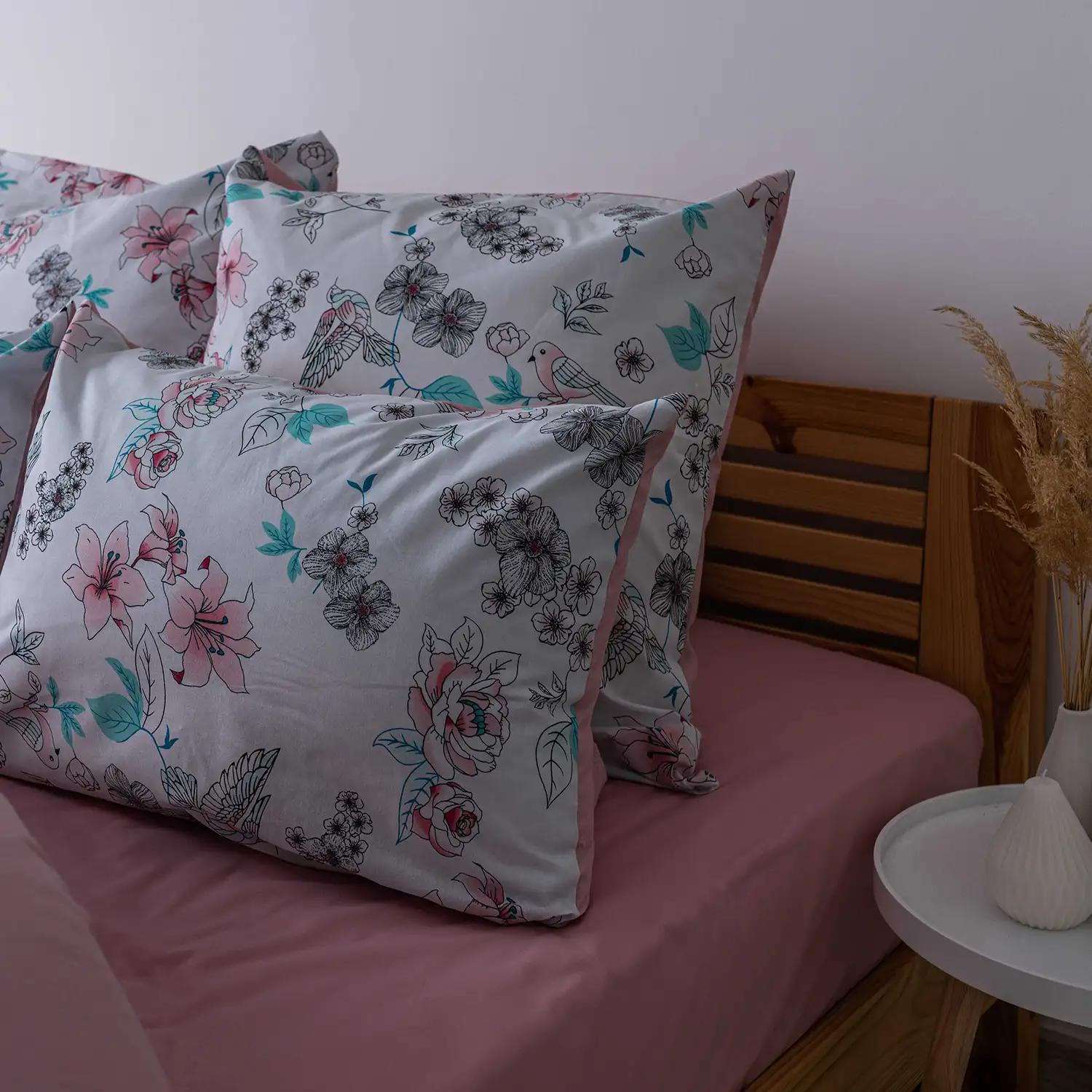 Bedding Set TEP "Soft dreams" English Flower, 70x70, family - Photo 5